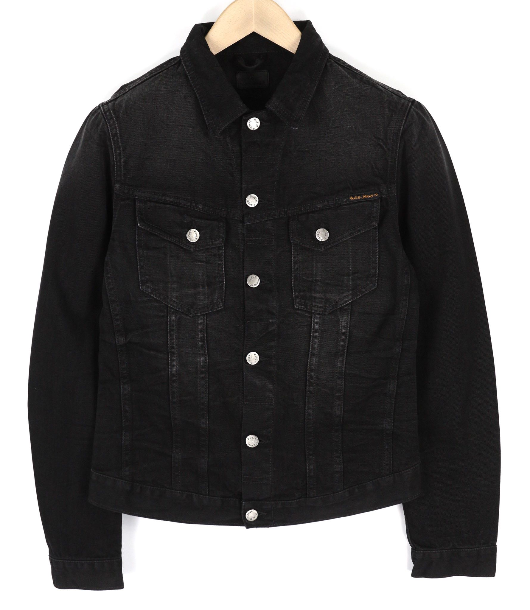 Nudie Jeans BILLY S Dark Shist Denim Jacket 81063 Size US S / EU 44-46 / 1 - 1 Thumbnail