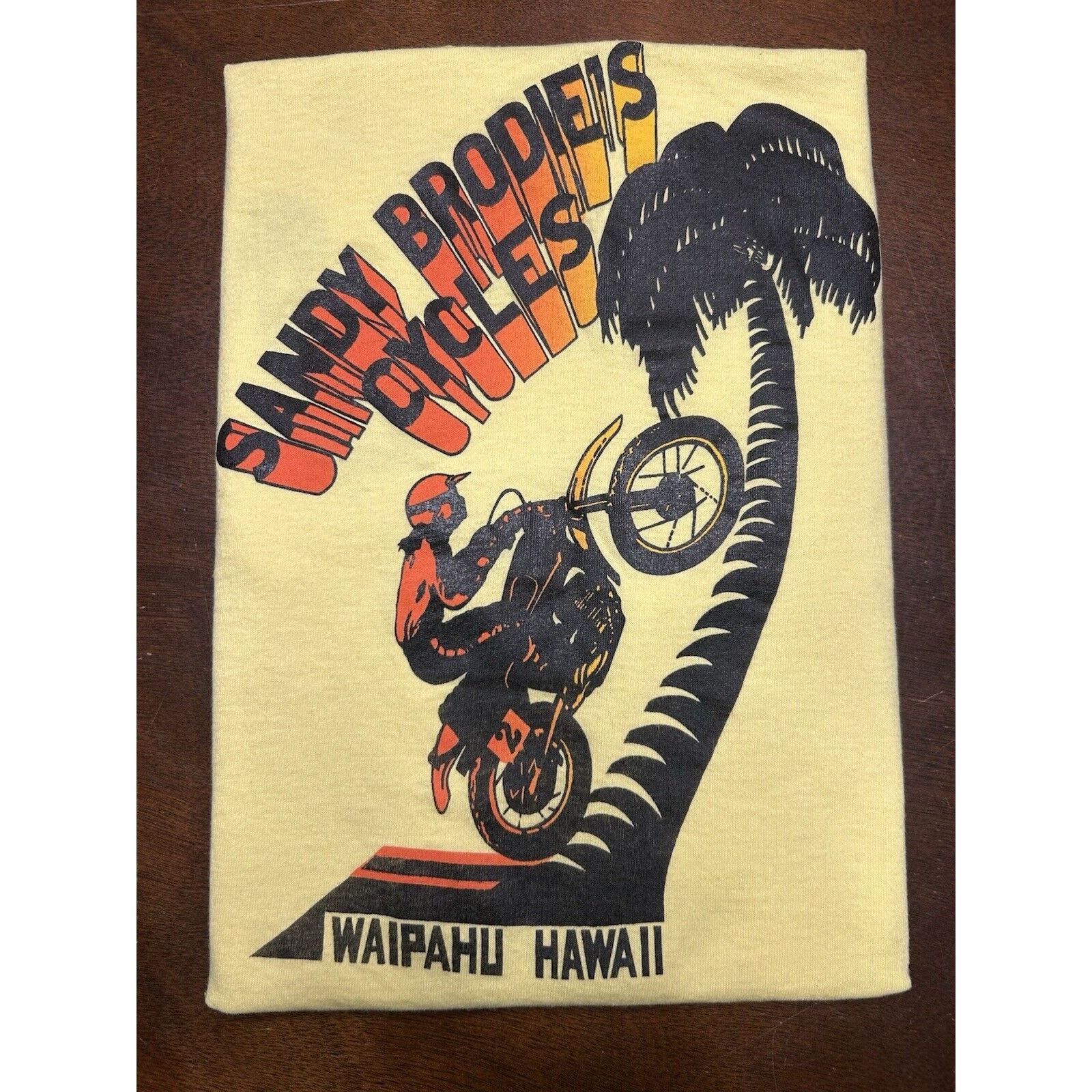 Hanes VTG 70s/80s Hawaii AMA Motorcycle Racing Honda Yamaha Shirt Size US L / EU 52-54 / 3 - 12 Thumbnail