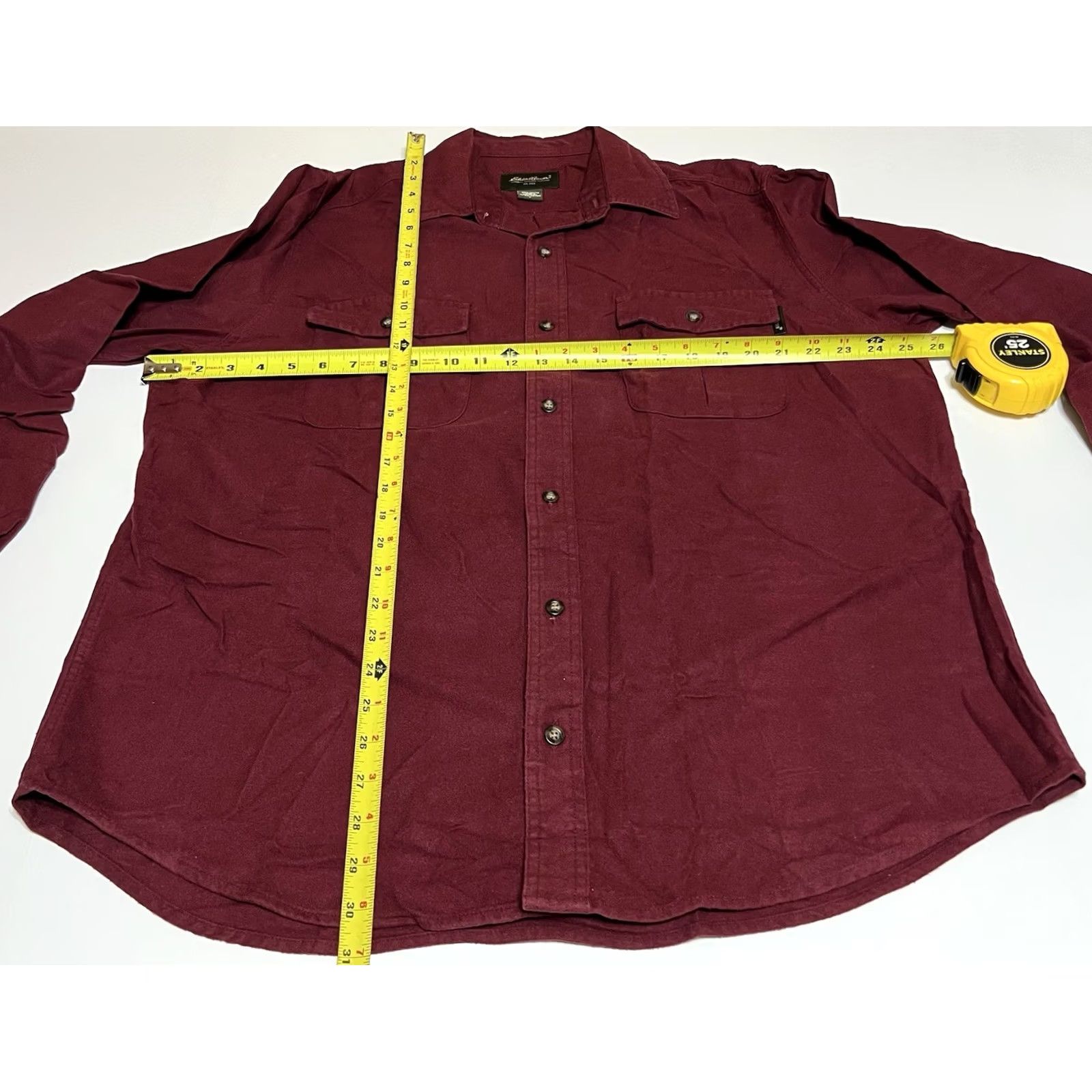 Eddie Bauer Eddie Bauer Shirt Mens L Red Long Sleeve Button-Up Collared Pocketed Chamois Button-Down Vintage? No (keep as product) Size US L / EU 52-54 / 3 - 4 Thumbnail