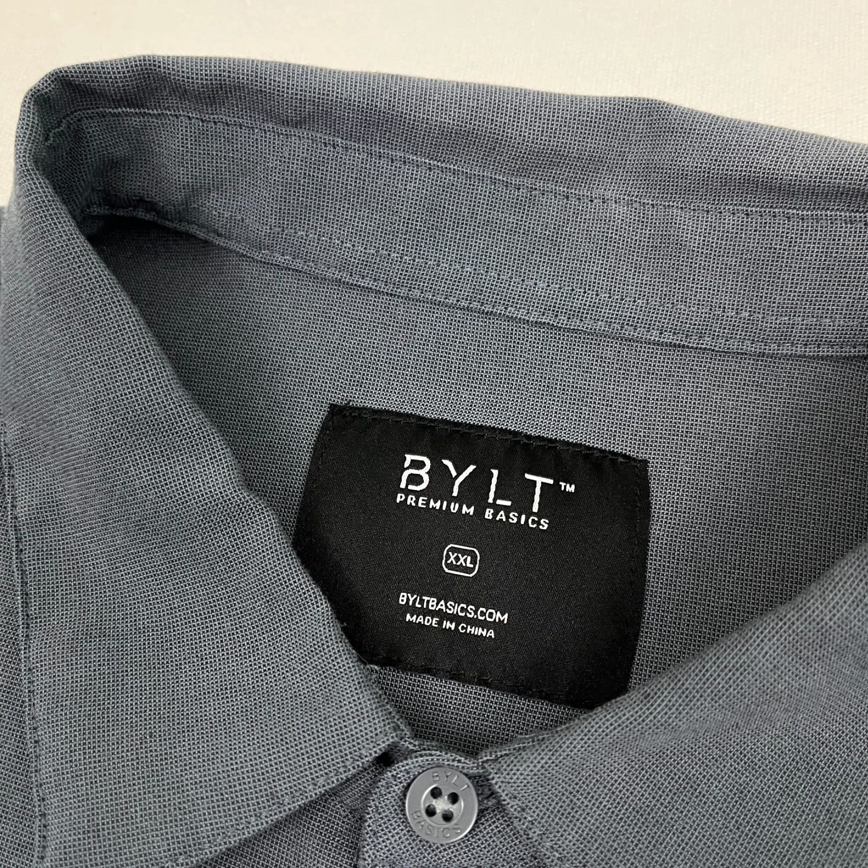 Vintage BYLT Vista Shirt Men 2XL Gray Stretch Casual Performance Button Down Long Sleeve Size US XXL / EU 58 / 5 - 2 Thumbnail