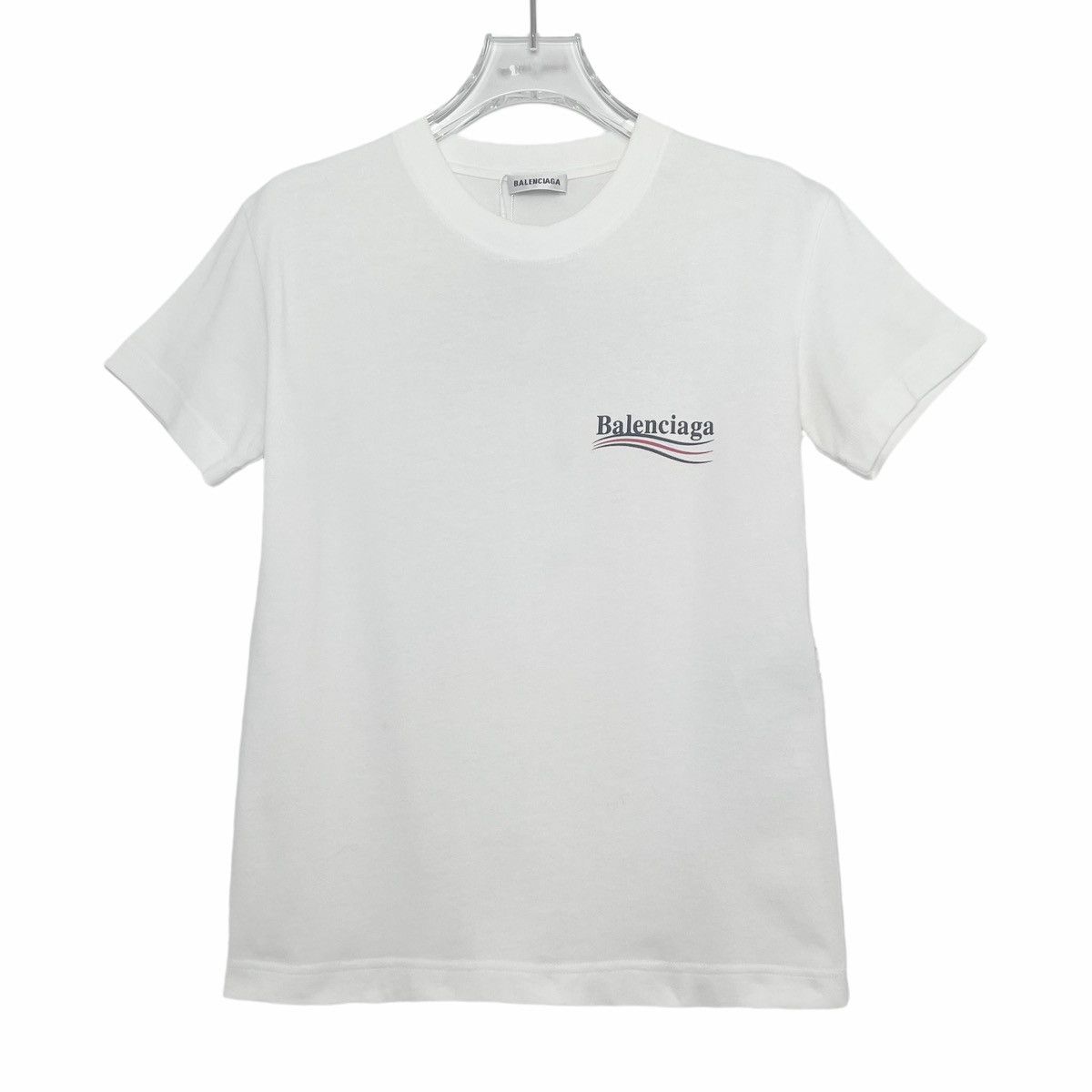 Balenciaga Balenciaga White Printed Logo T-Shirt K26WX Size S / US 4 / IT 40 - 1 Thumbnail