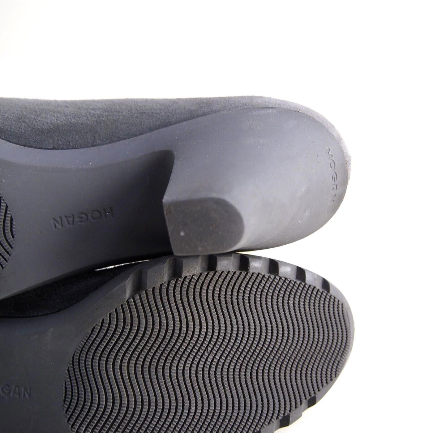 Hogan Hogan Mid Heel Platform Pumps Gray Suede US 8 EU 38 Size US 8 / IT 38 - 8 Thumbnail