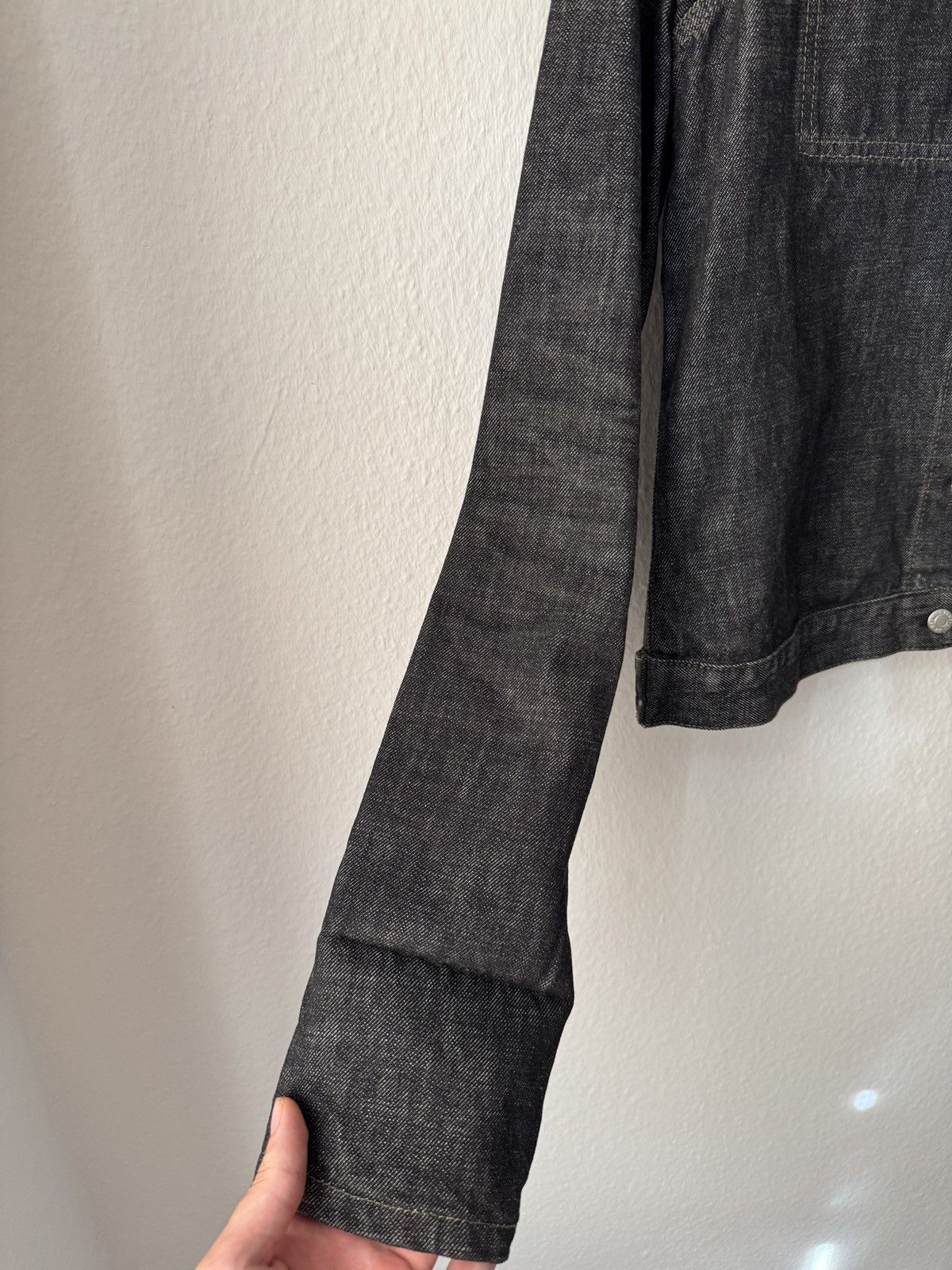 Helmut Lang Helmut Lang SS04 Raw Denim Jacket Black Slim 2 Pocket Unisex Size US M / EU 48-50 / 2 - 3 Thumbnail