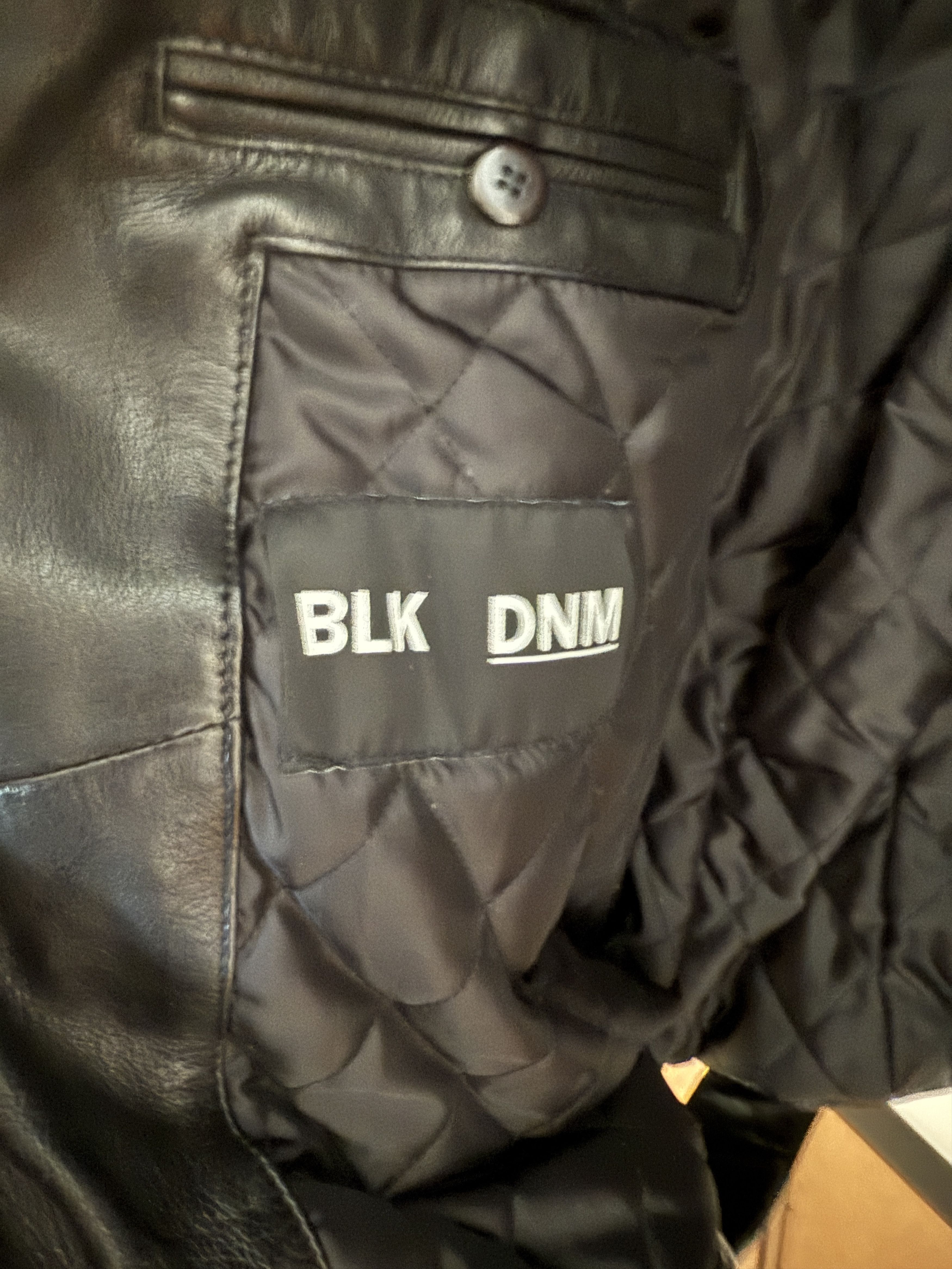 Blk Dnm Distressed Black Leather Motorcycle Jacket Size US XL / EU 56 / 4 - 3 Thumbnail