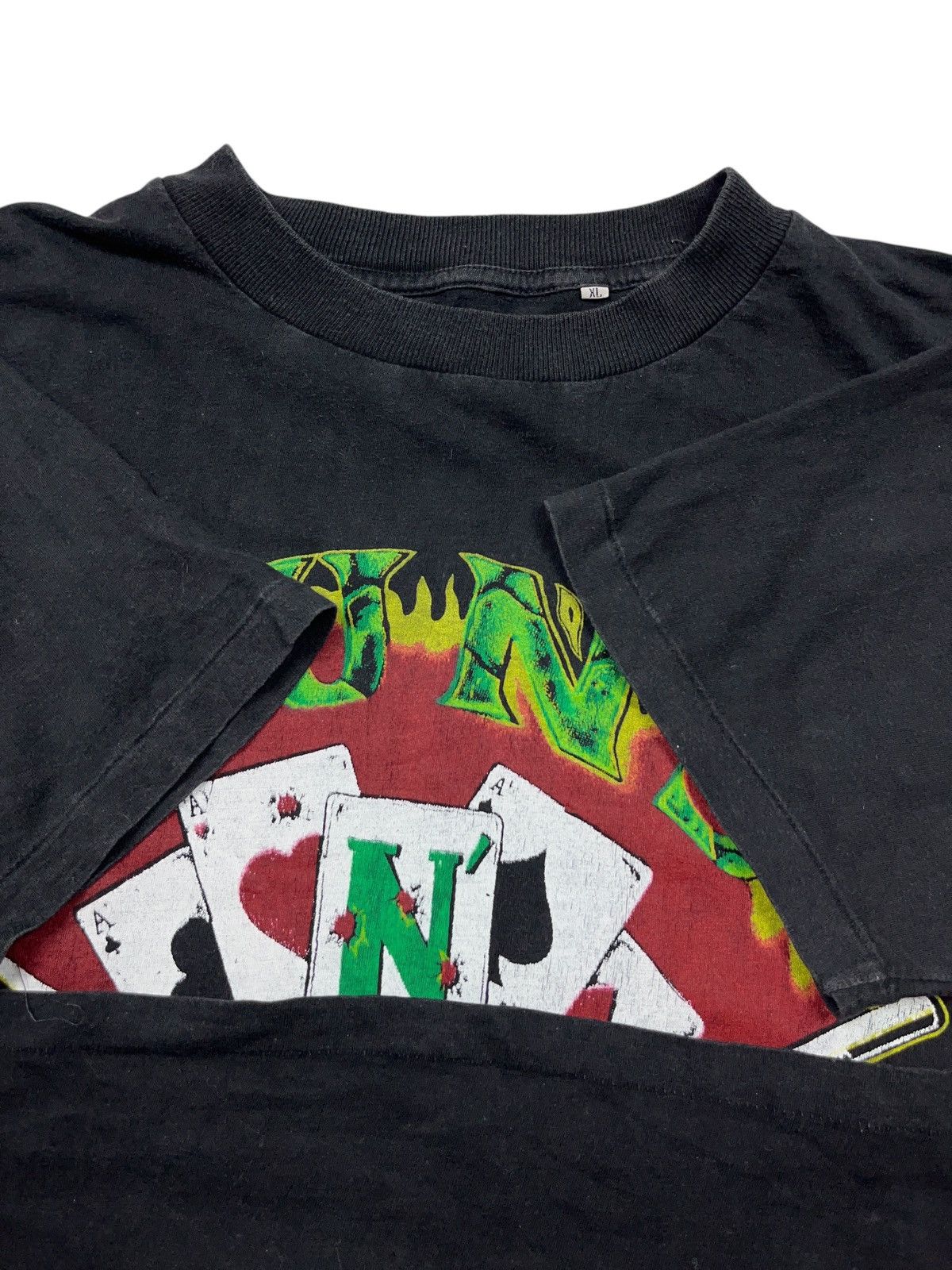 Band Tees Vintage 90s Guns N Roses Bootleg T-shirt Single Stitch rare Size US XL / EU 56 / 4 - 10 Thumbnail