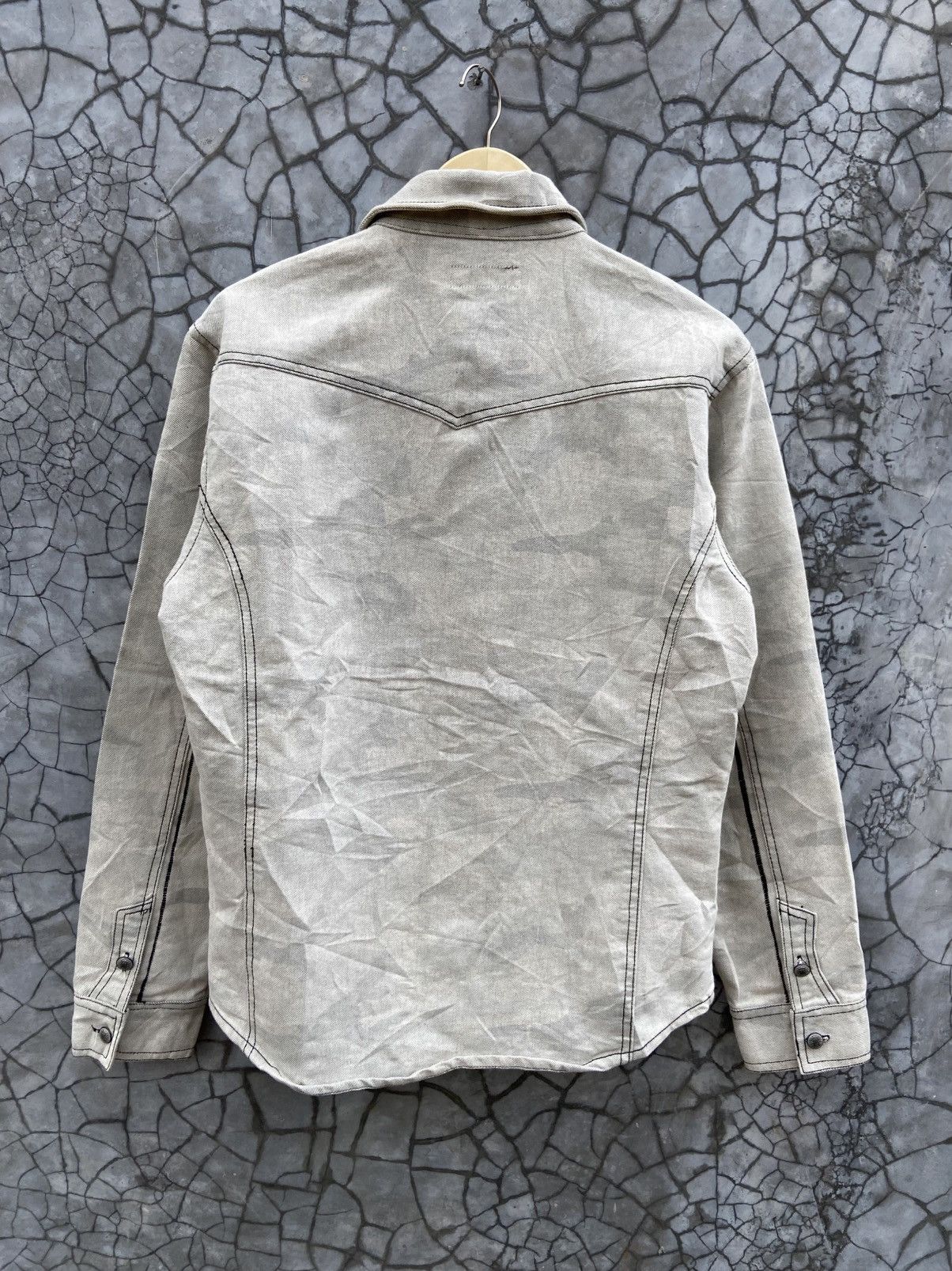 In The Attic 🔥In The Attic Camo Washed Stretch Denim Jacket Size US L / EU 52-54 / 3 - 12 Thumbnail