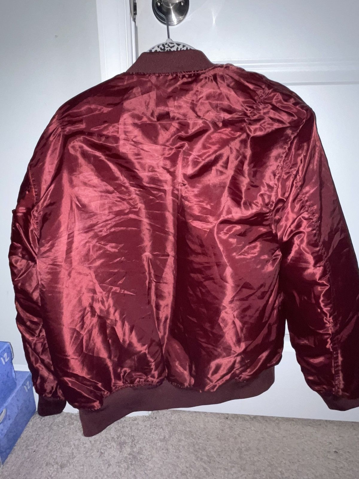 Forever 21 Burgundy Bomber Jacket Size US S / EU 44-46 / 1 - 3 Thumbnail