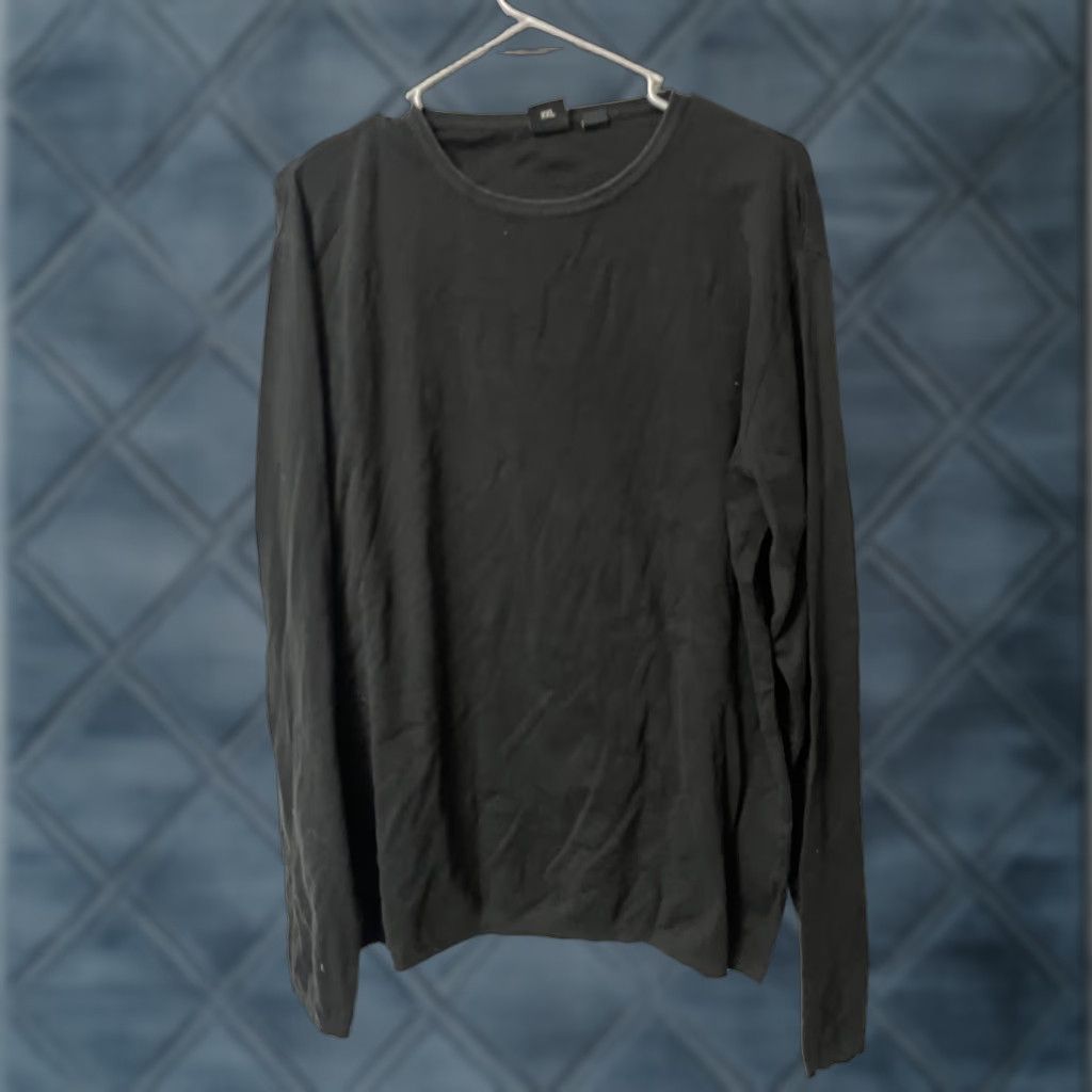 Hugo Boss HUGO BOSS Logo Solid Pullover Sweatshirt Crewneck XXL Black Mens Pullover Logo Sweatshirt Black 2XL Men Size US XXL / EU 58 / 5 - 1 Thumbnail