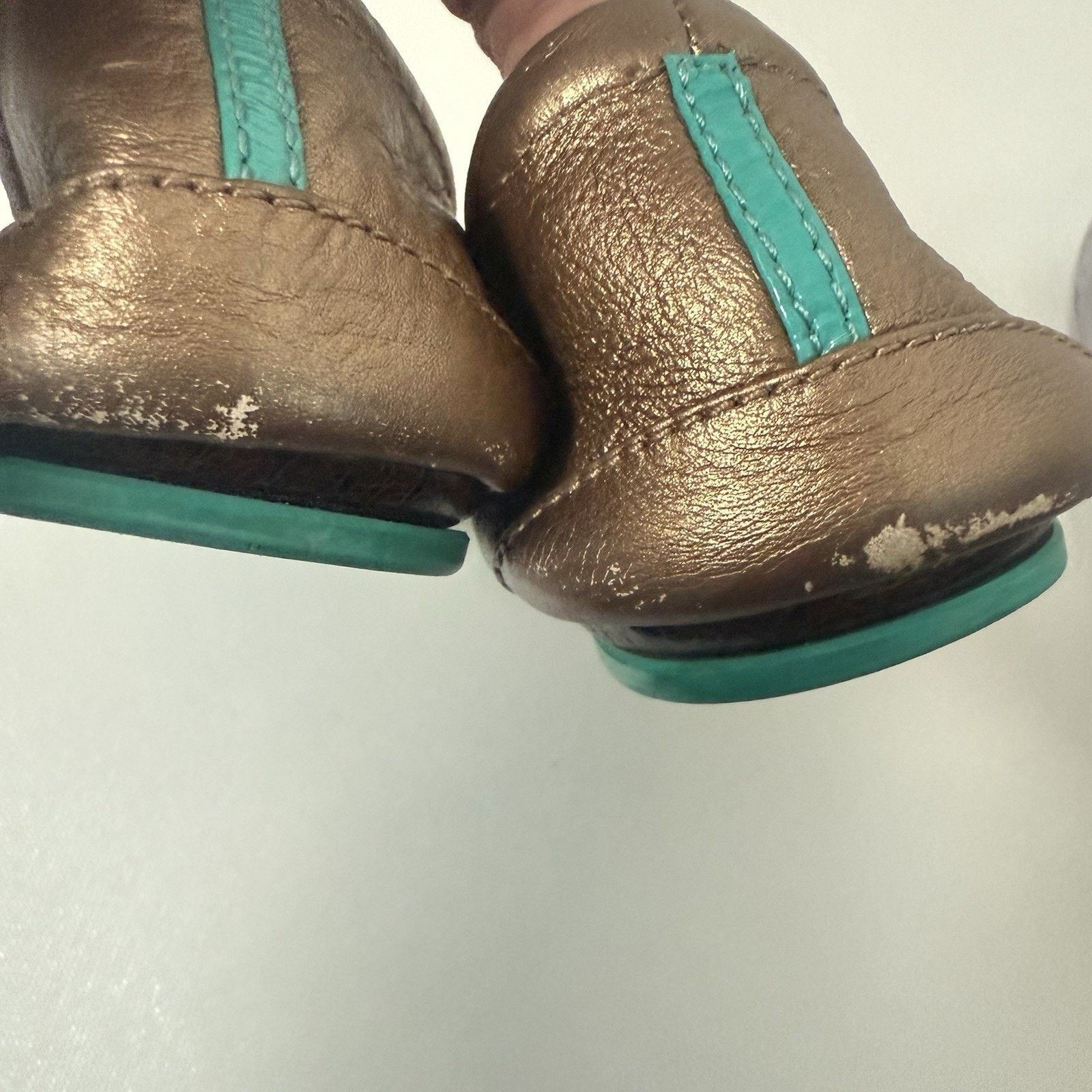 Other Tieks By Gavrieli Metallic Rose Bronze Italian Leather Flats Size US 8 / IT 38 - 7 Thumbnail