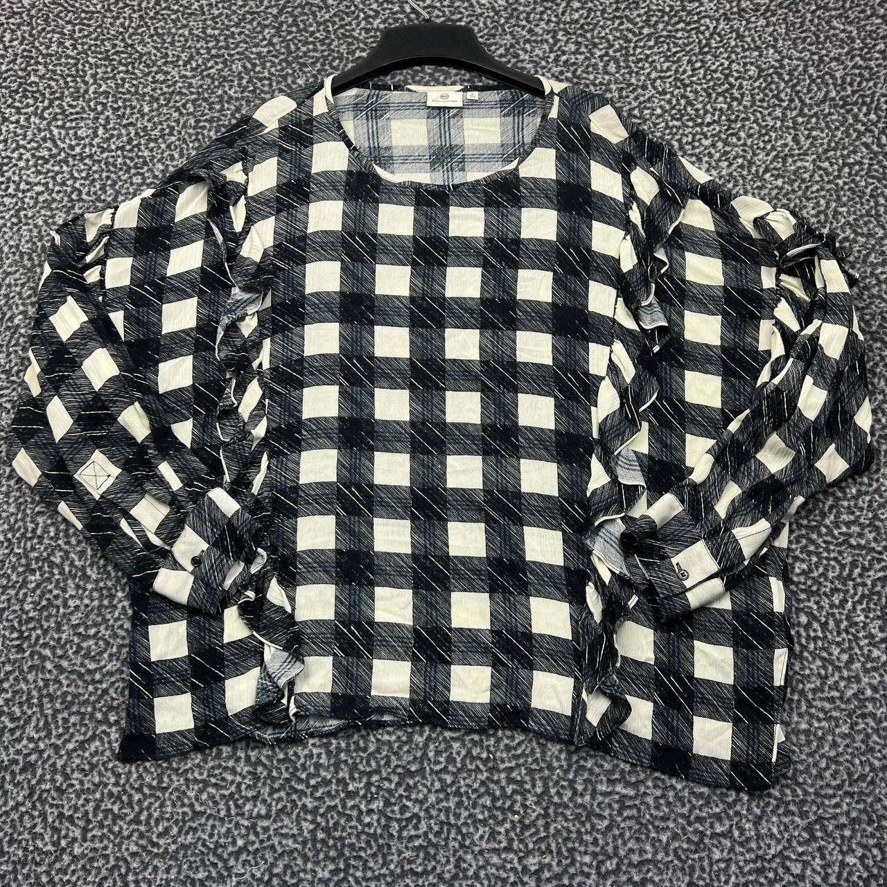 AG Adriano Goldschmied AG Adriano Goldschmied Bijou Blouse Women Plaid Ruffle M Size M / US 6-8 / IT 42-44 - 1 Thumbnail