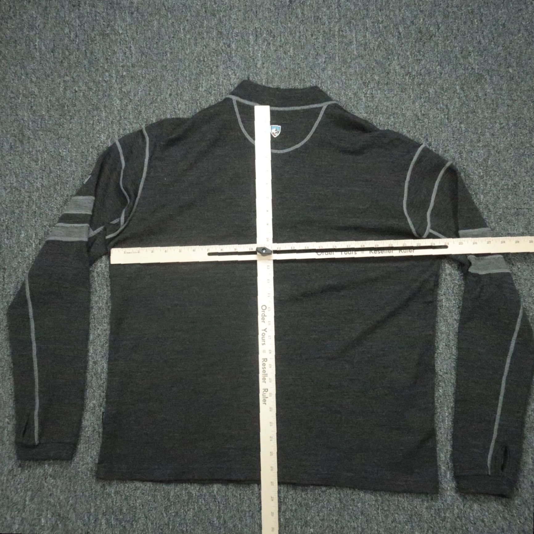 Vintage Kuhl Sweater Men XL Gray Team Merino Wool Quarter Zip Jumper Pullover Size US XL / EU 56 / 4 - 5 Thumbnail