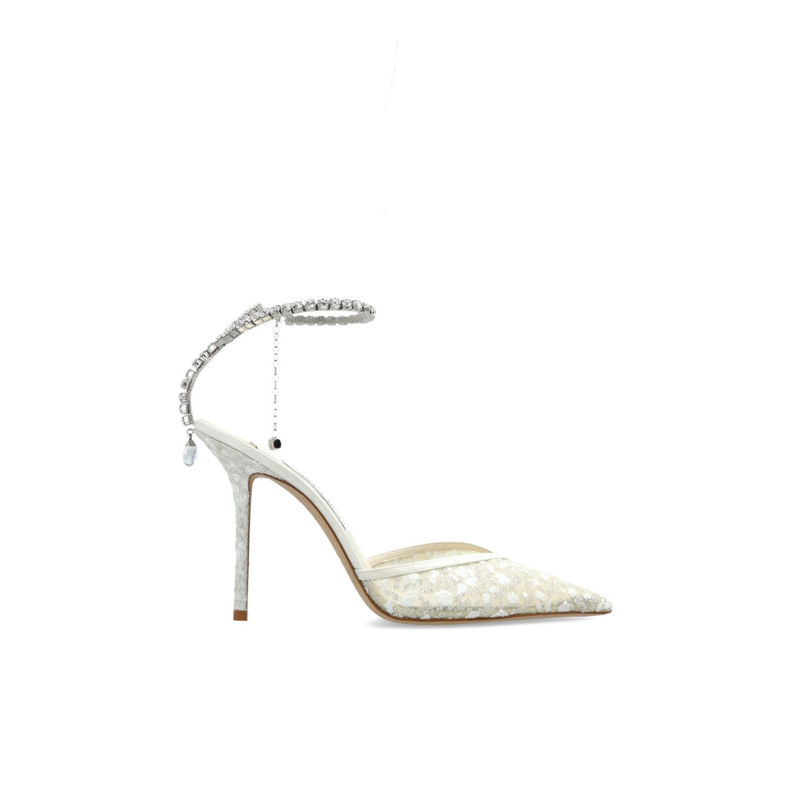JIMMY CHOO 'Saeda' White Heeled Shoes New & Authentic (Women