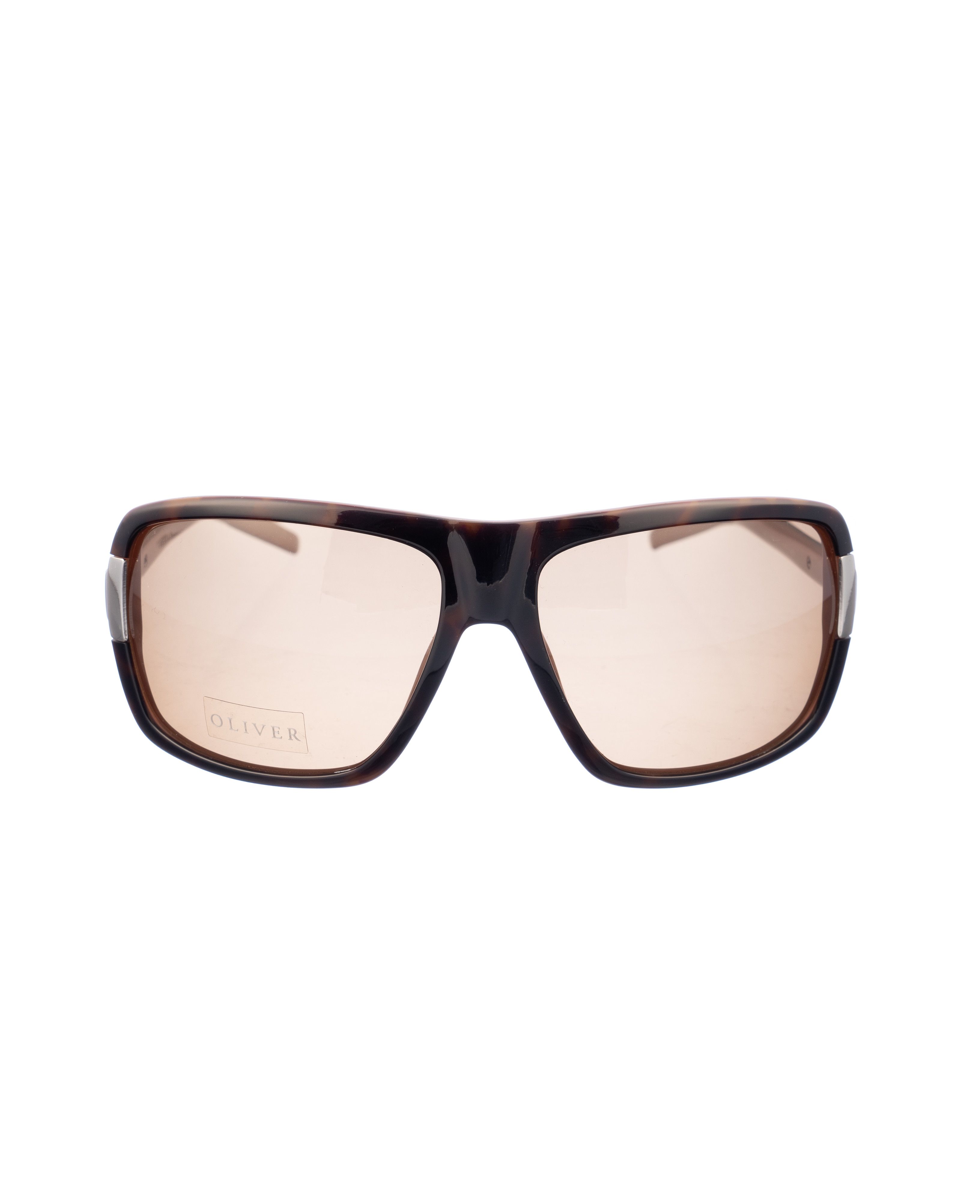 Valentino Oliver by Valentino 00s Brown & Pink Wraparound Sunglasses Size ONE SIZE - 1 Thumbnail