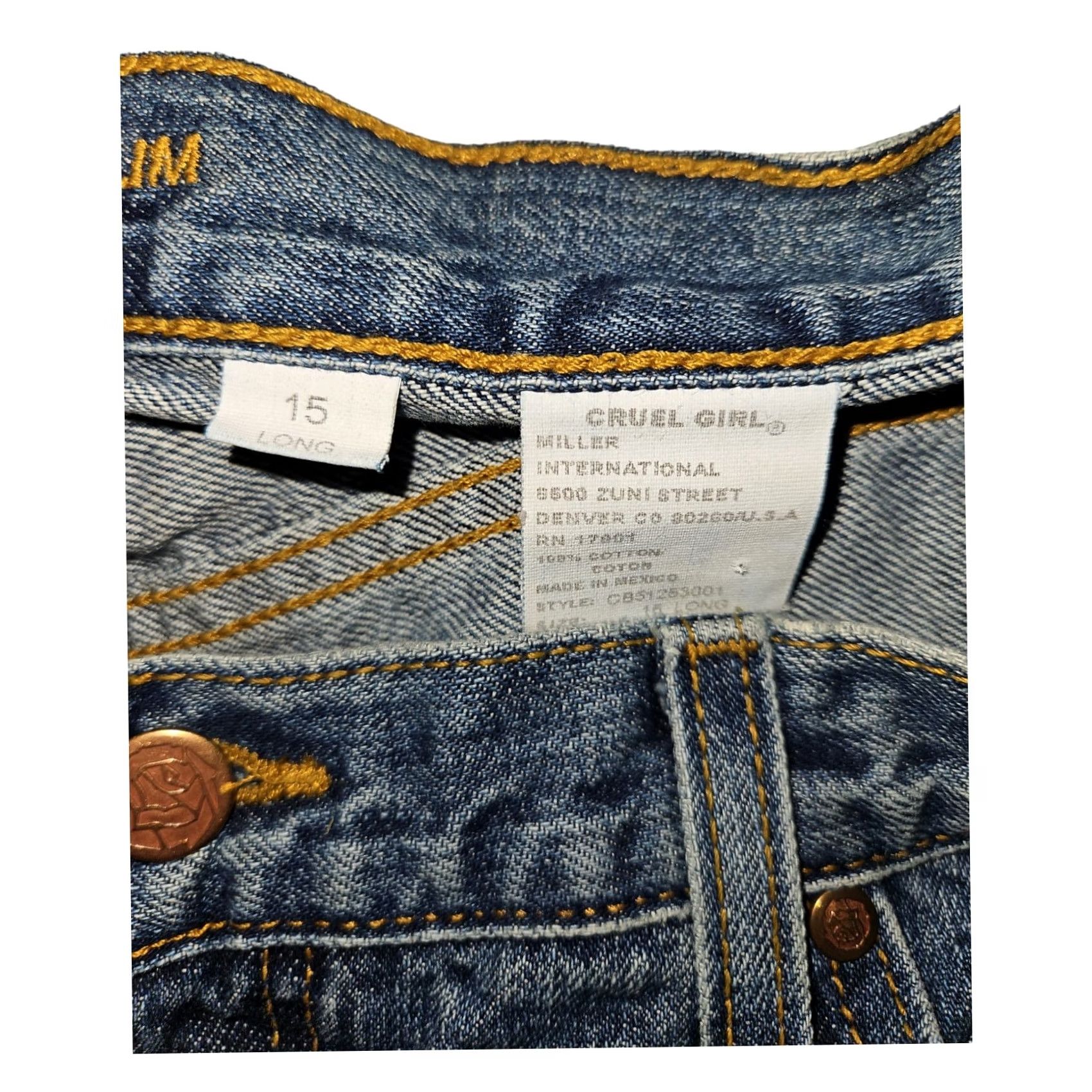Vintage VINTAGE Cruel Girl Jeans NWT Size 15L Women's Georgia Slim Blue Denim 90s Y2K Preppy Bootcut Mens Womens Girls Size 36" / US 14 / IT 50 - 3 Thumbnail