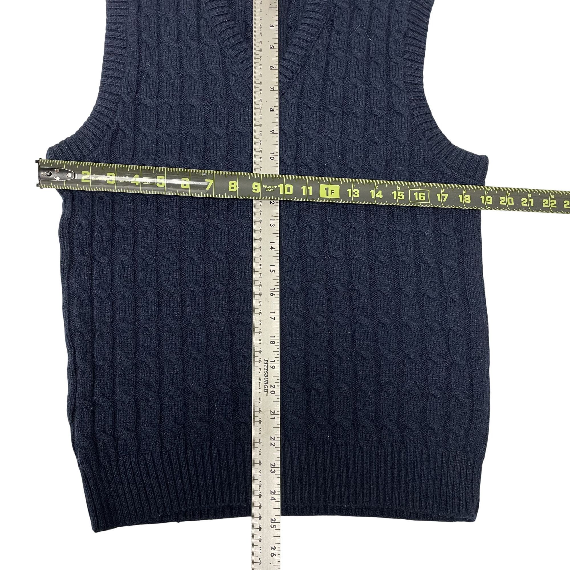 Other Vtg Lord Jeff Chunky CABLE KNIT V Neck Sweater Vest Size US M / EU 48-50 / 2 - 7 Thumbnail