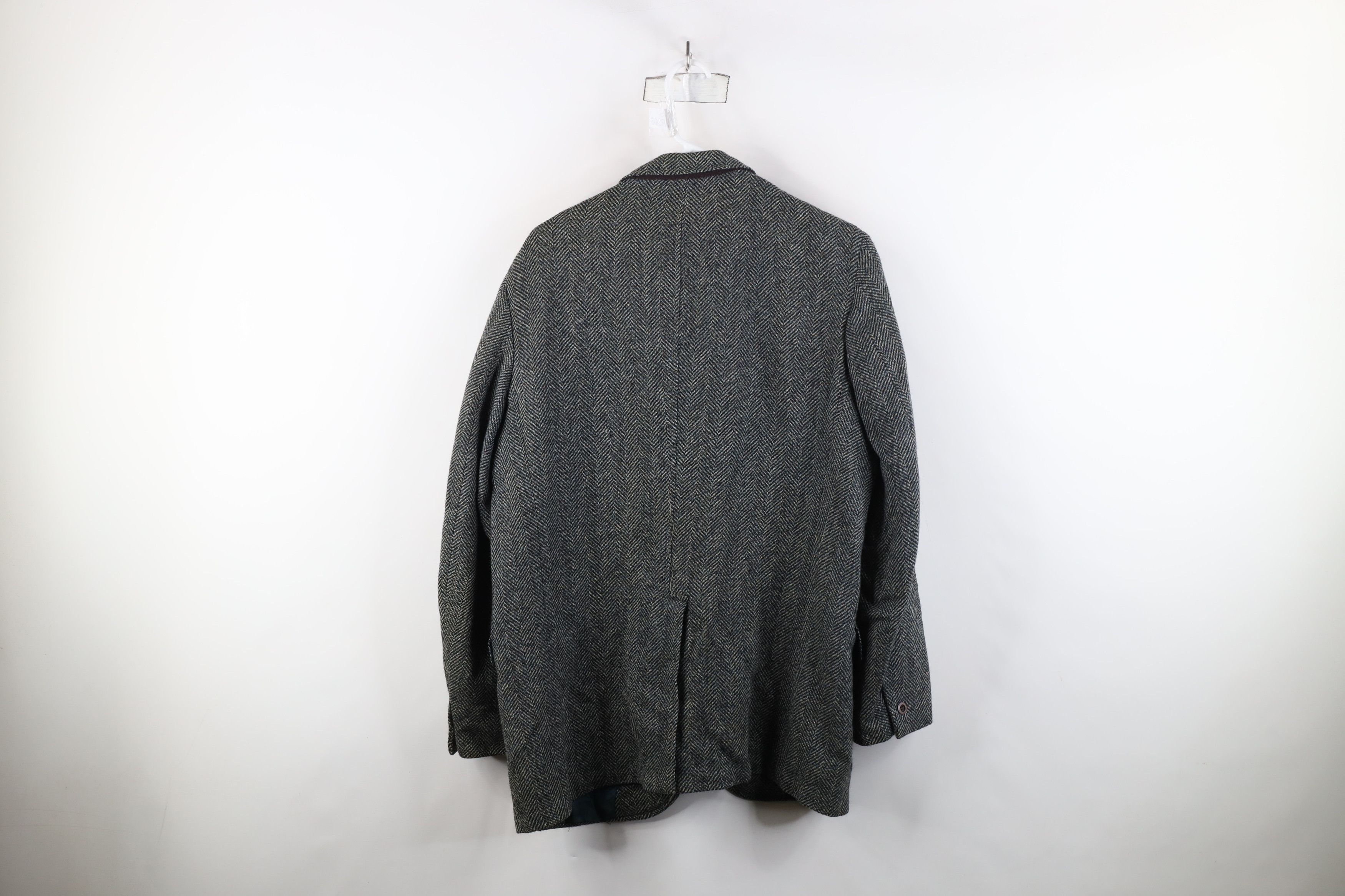 Vintage Vintage 70s Streetwear Tweed Herringbone Blazer Jacket USA Size US XL / EU 56 / 4 - 12 Thumbnail