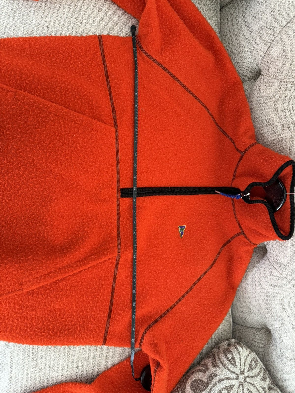 Drake's Orange Casentino Wool Half-Zip Sweater size 44 Size US L / EU 52-54 / 3 - 8 Thumbnail