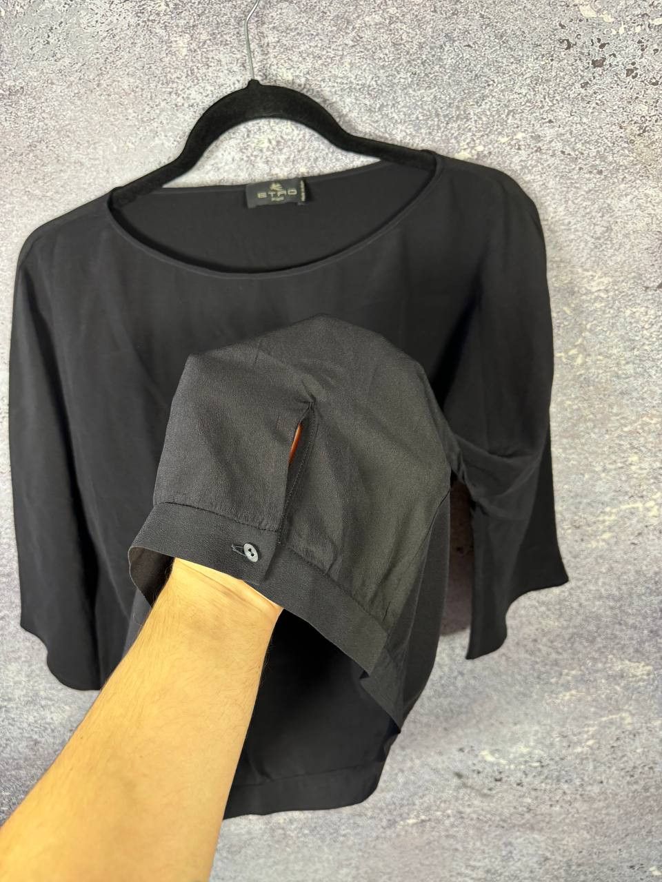 Etro × Vintage Vintage ETRO Silk Oversized Wide Sleeve Top Woman Medium Size M / US 6-8 / IT 42-44 - 9 Thumbnail