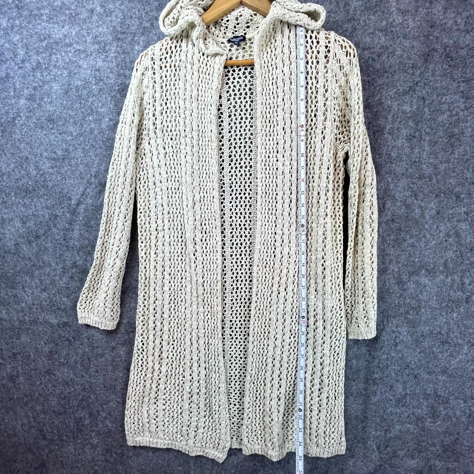Splendid Splendid Cardigan Sweater Womens XS Cotton Hood Boho Crochet Size XS / US 0-2 / IT 36-38 - 5 Thumbnail