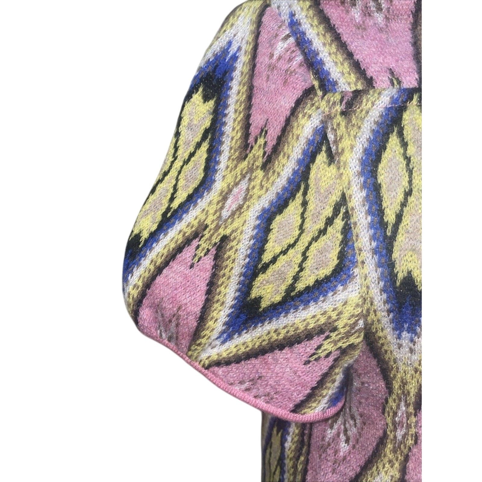 Anthropologie Moth Button Front Funneled Cardigan Short Sleeve Pink Medium Size M / US 6-8 / IT 42-44 - 3 Thumbnail