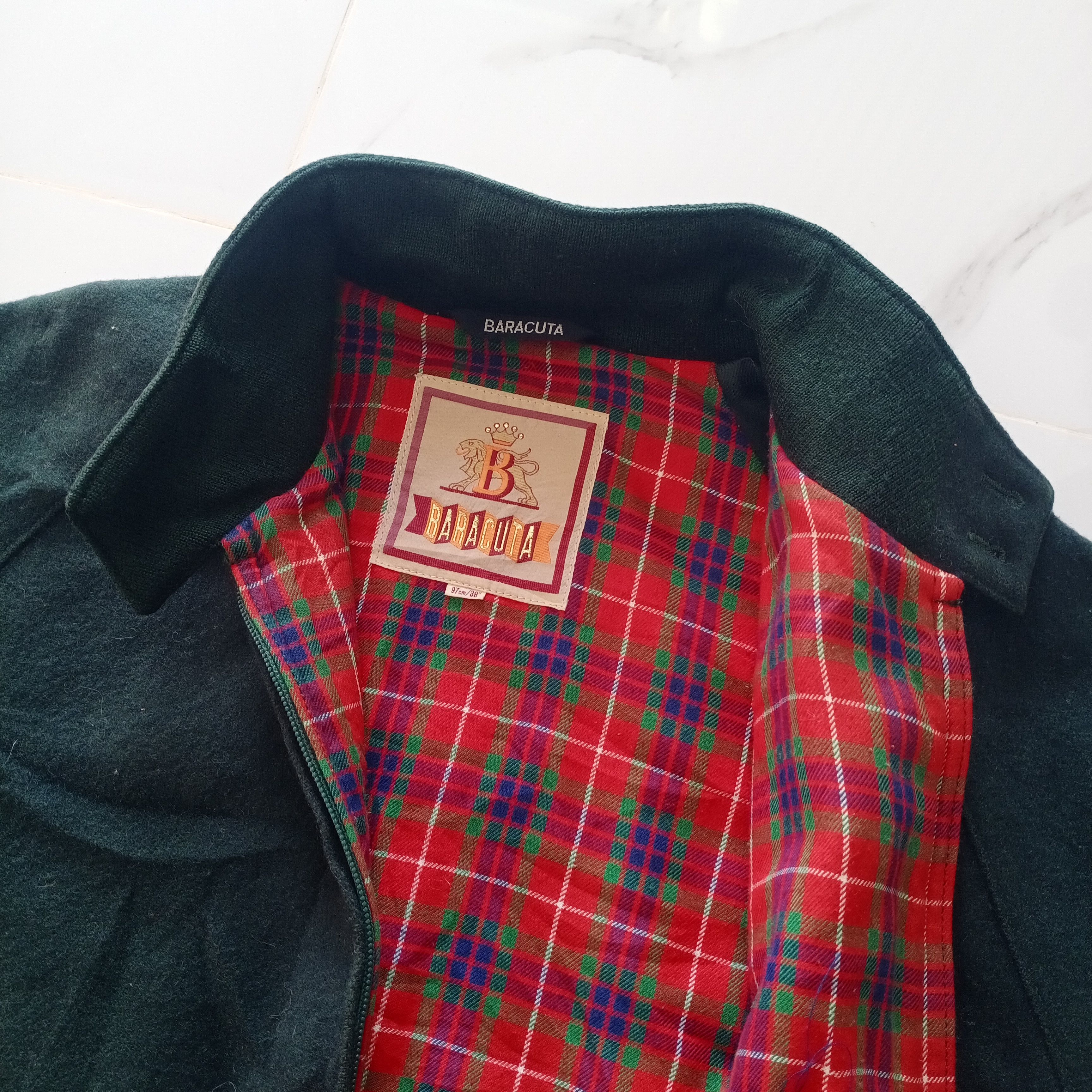 Baracuta BARACUTA G9 Vintage jacket tartan dark green size 38 Size US M / EU 48-50 / 2 - 5 Thumbnail