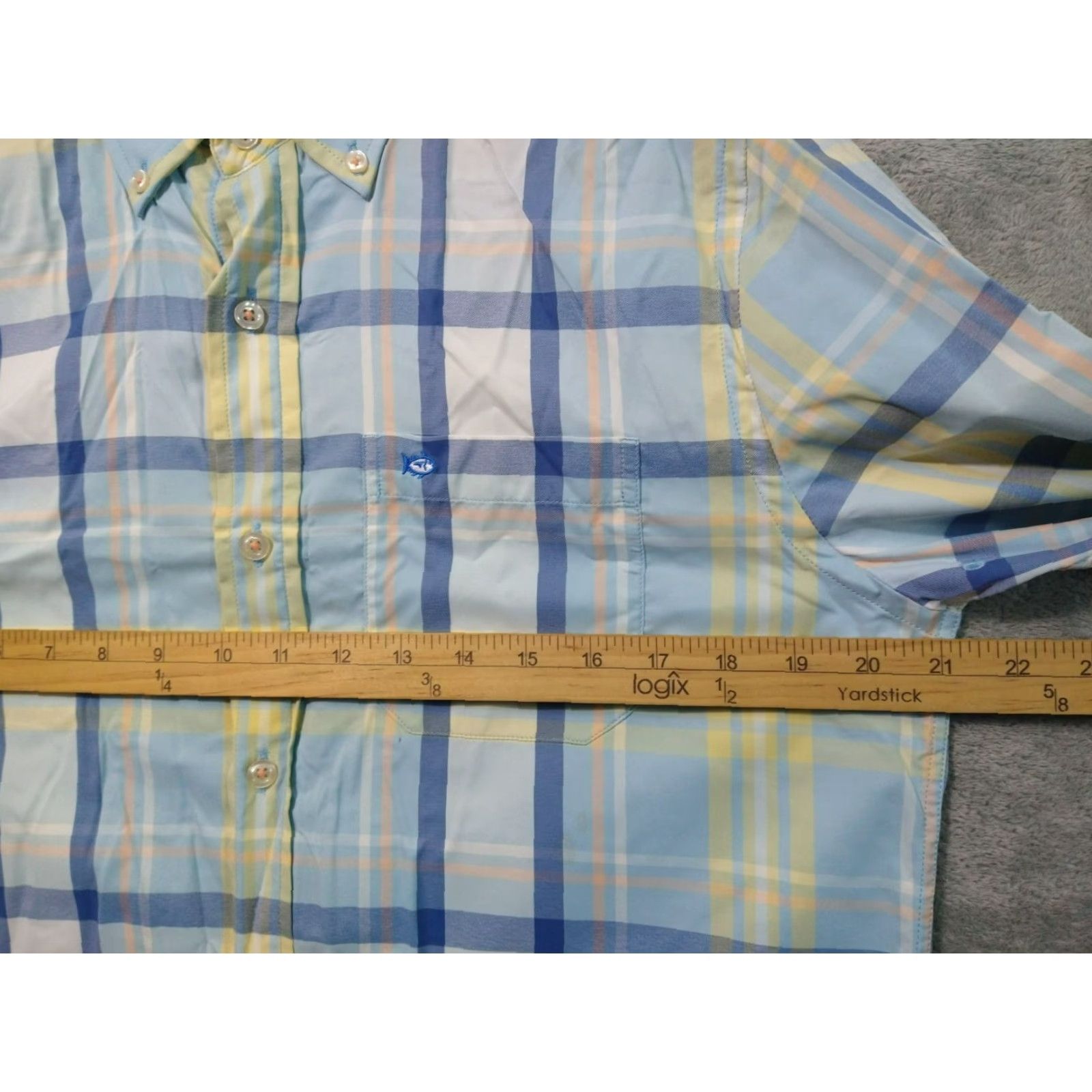 Southern Tide Southern Tide Shirt Mens Small Blue Plaid Performance Long Sleeve Nylon Spandex Pocketed Button-Up 42 in Chest Casual Travel Vintage No Size US S / EU 44-46 / 1 - 5 Thumbnail