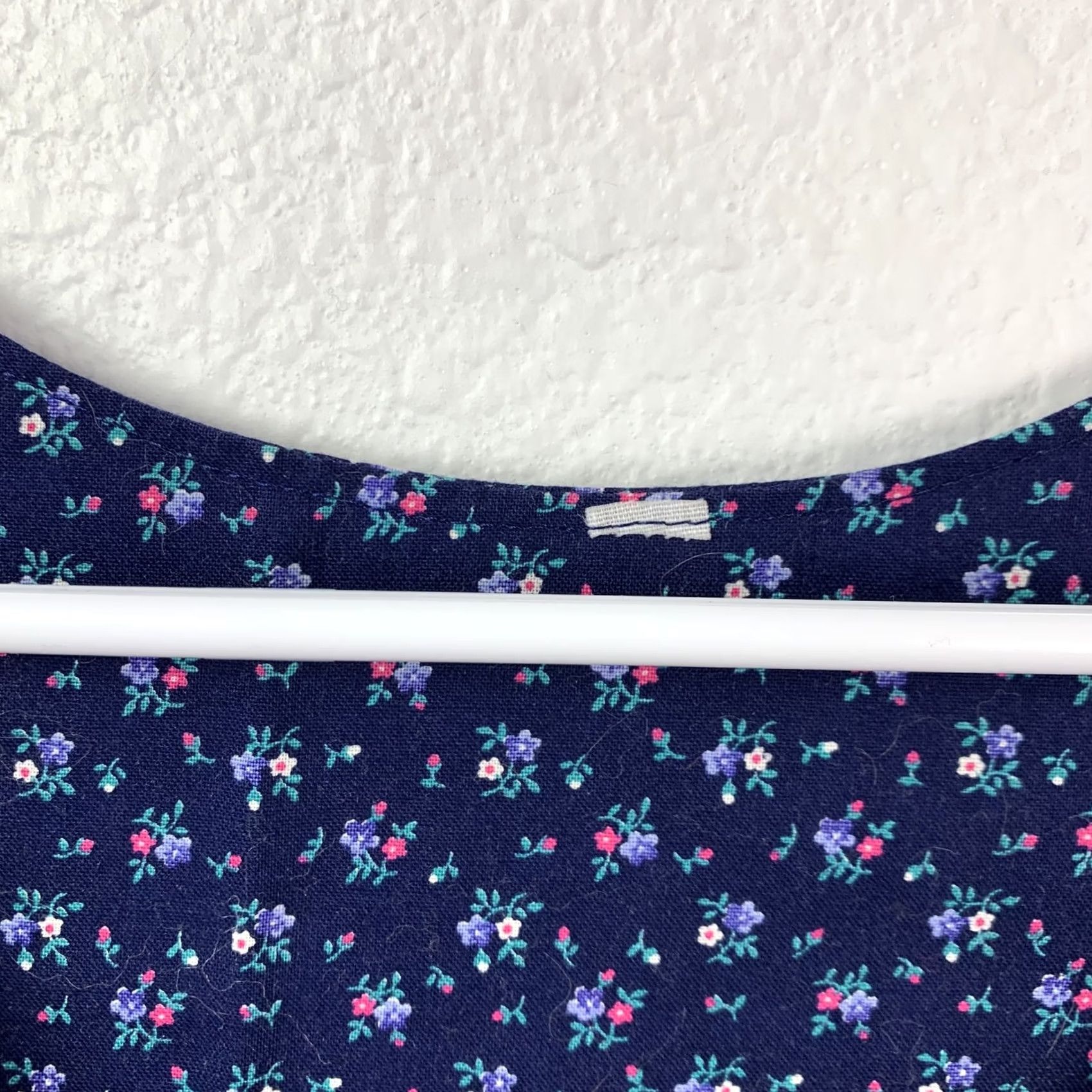 Vintage VINTAGE Blue Floral Pinafore Dress 90s Midi Womens S Size S / US 4 / IT 40 - 5 Thumbnail