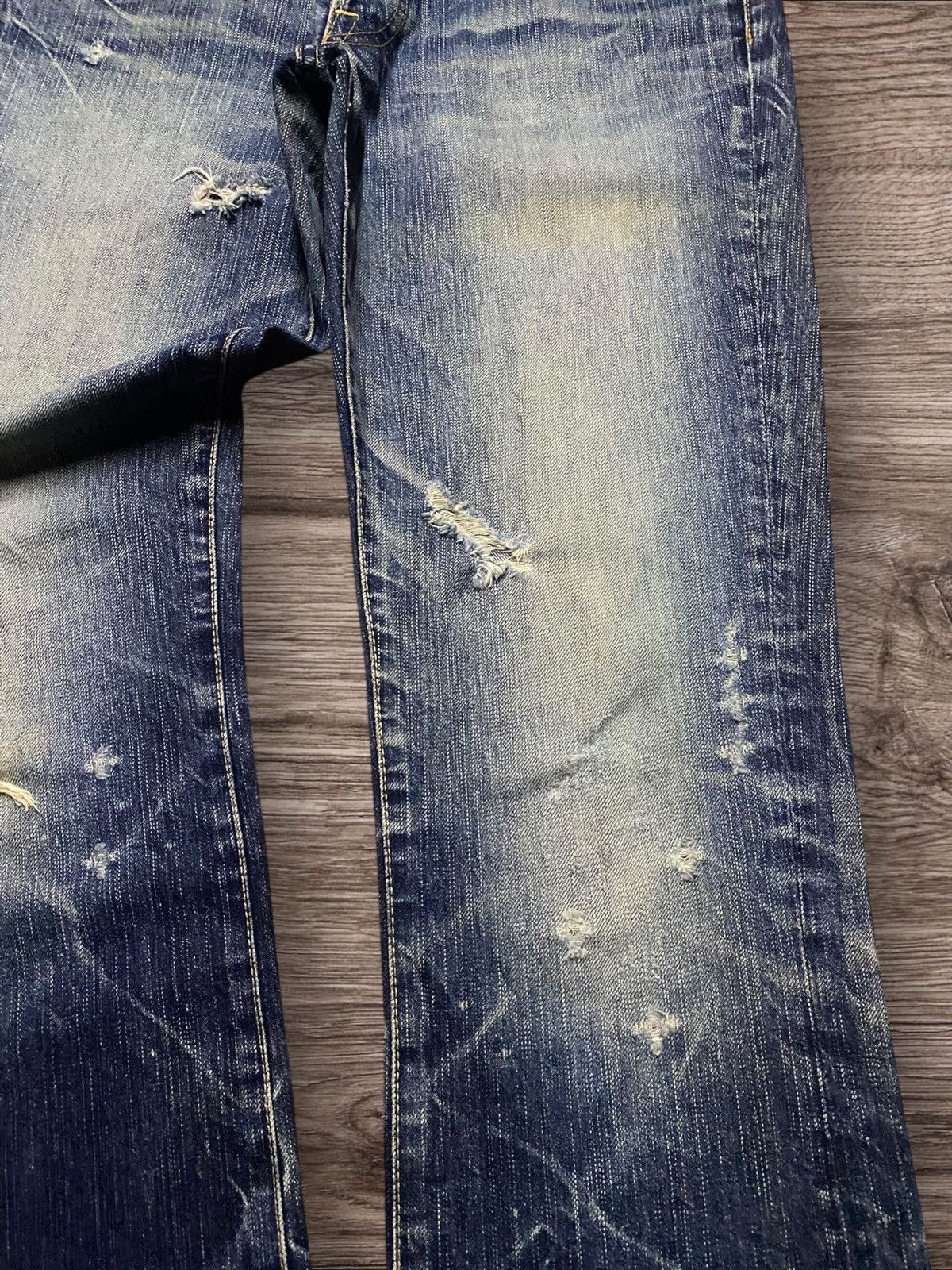 If Six Was Nine Vintage Japan Brand Made in Nippon Thunder Distressed Slim Size US 30 / EU 46 - 8 Thumbnail