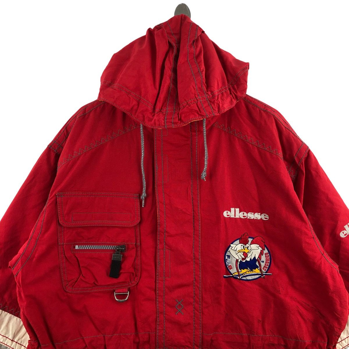 Ellesse Rare!! Vintage ELLESSE Ski Jacket Hoodies Cocorico Size US M / EU 48-50 / 2 - 2 Thumbnail