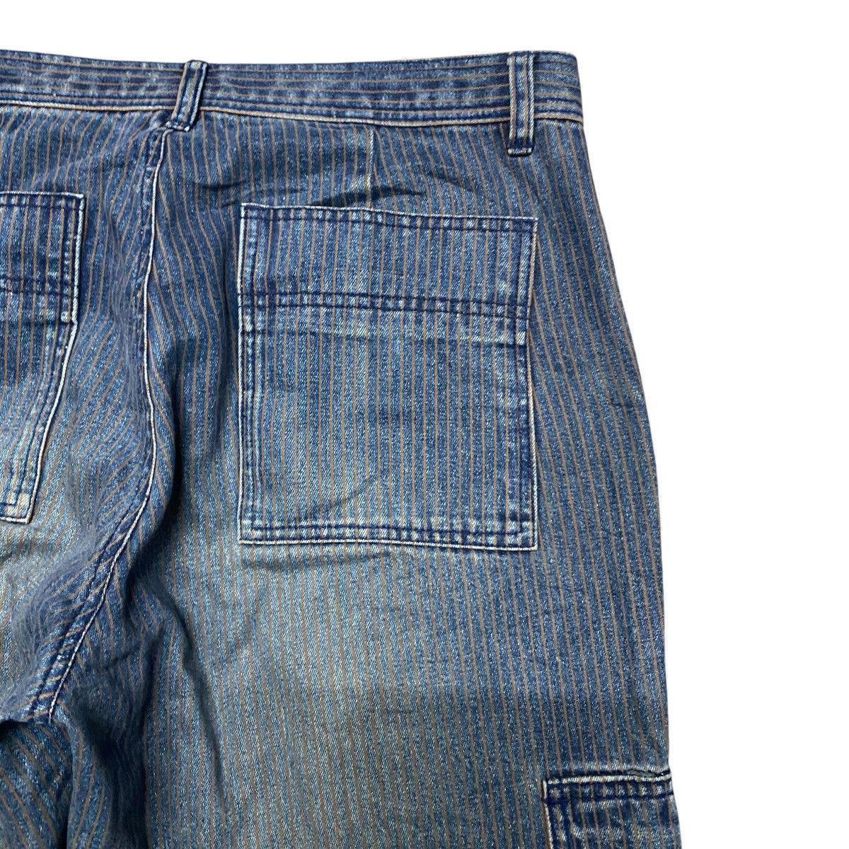 Comme Ca Ism × Japanese Brand COMME CA ISM Denim Hickory Flare Pants Size US 32 / EU 48 - 12 Thumbnail