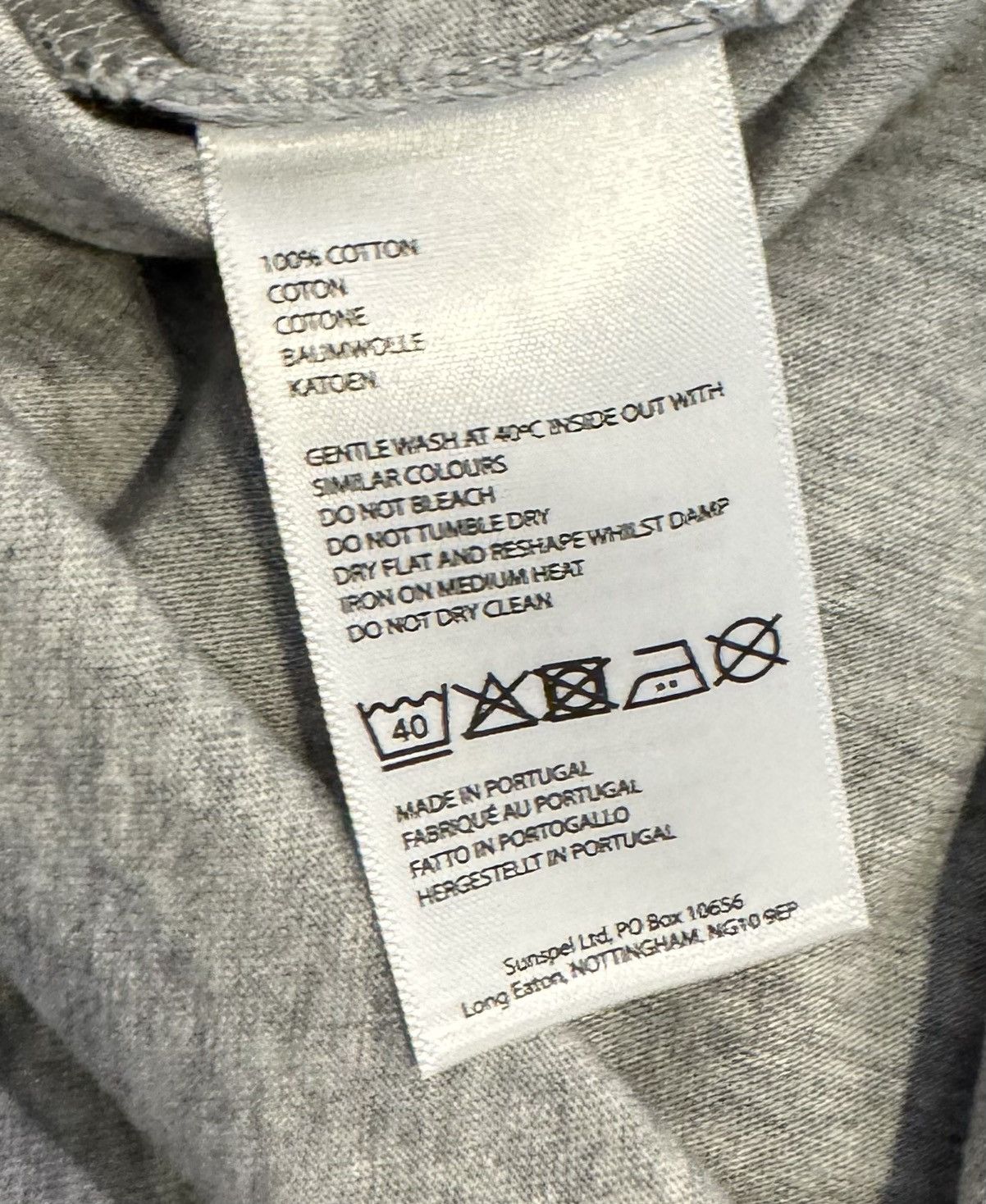 Sunspel Riviera T-Shirt - Grey Melange Size US S / EU 44-46 / 1 - 4 Thumbnail