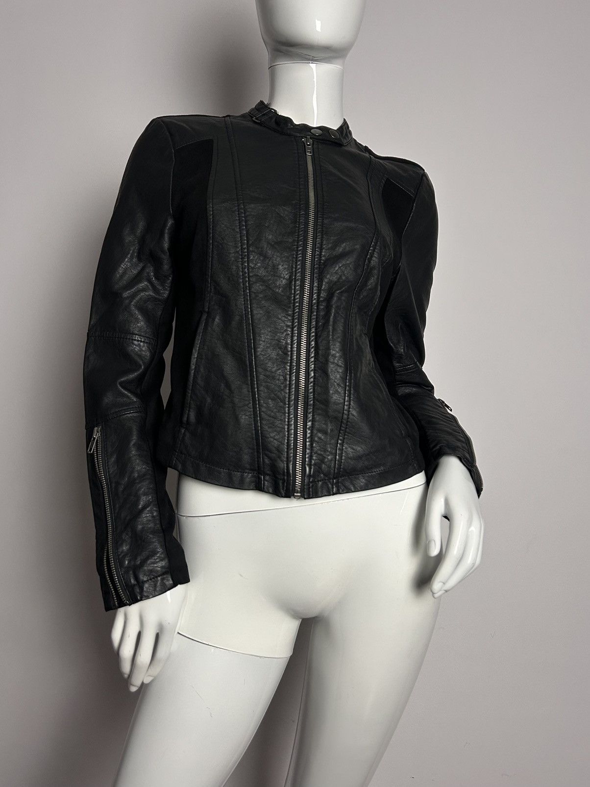 Other Insane vintage leather biker jacket Size S / US 4 / IT 40 - 2 Thumbnail
