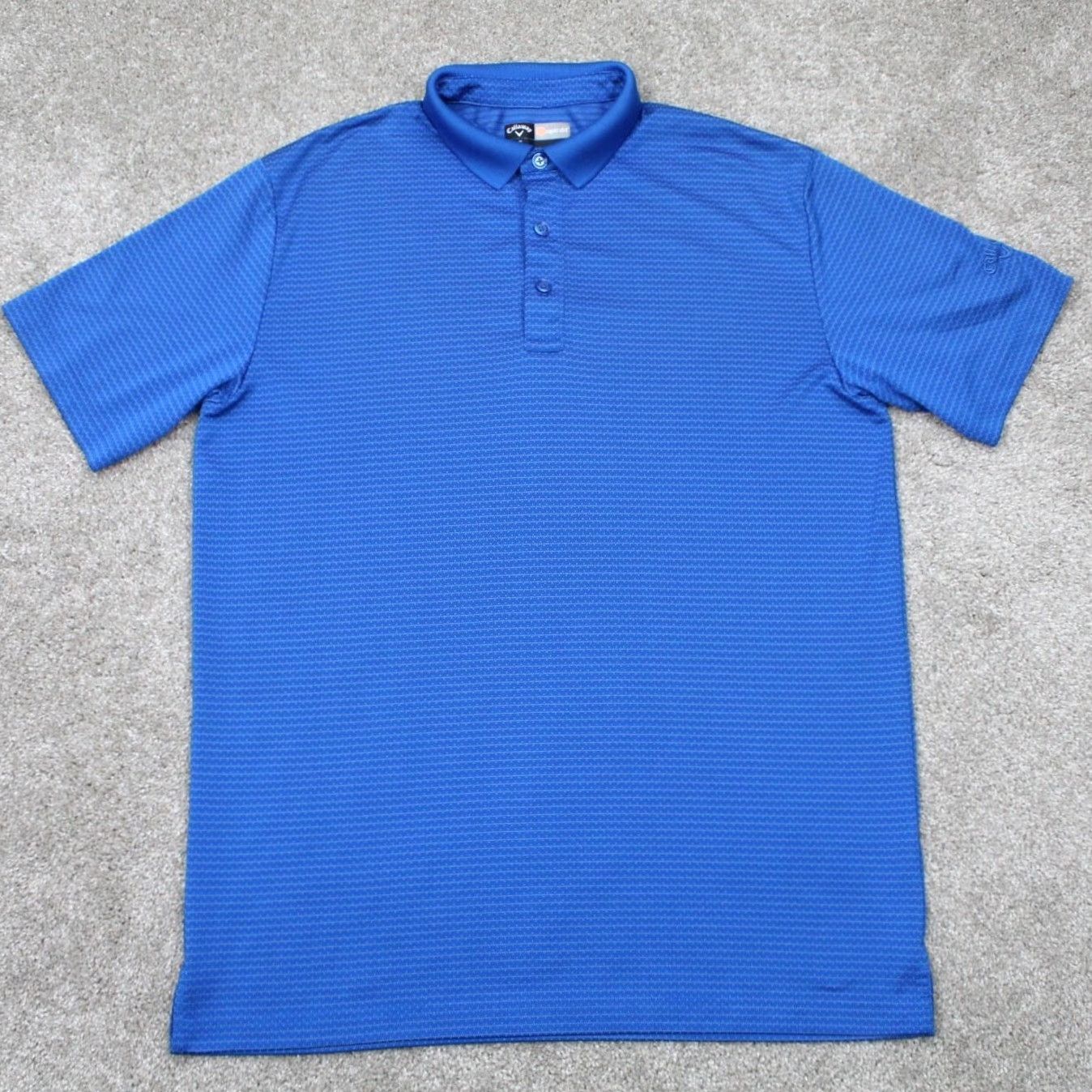 Callaway Callaway Opti-Dri Polo Shirt Mens Medium Blue Golf Polyester Short Sleeve Size US M / EU 48-50 / 2 - 2 Thumbnail