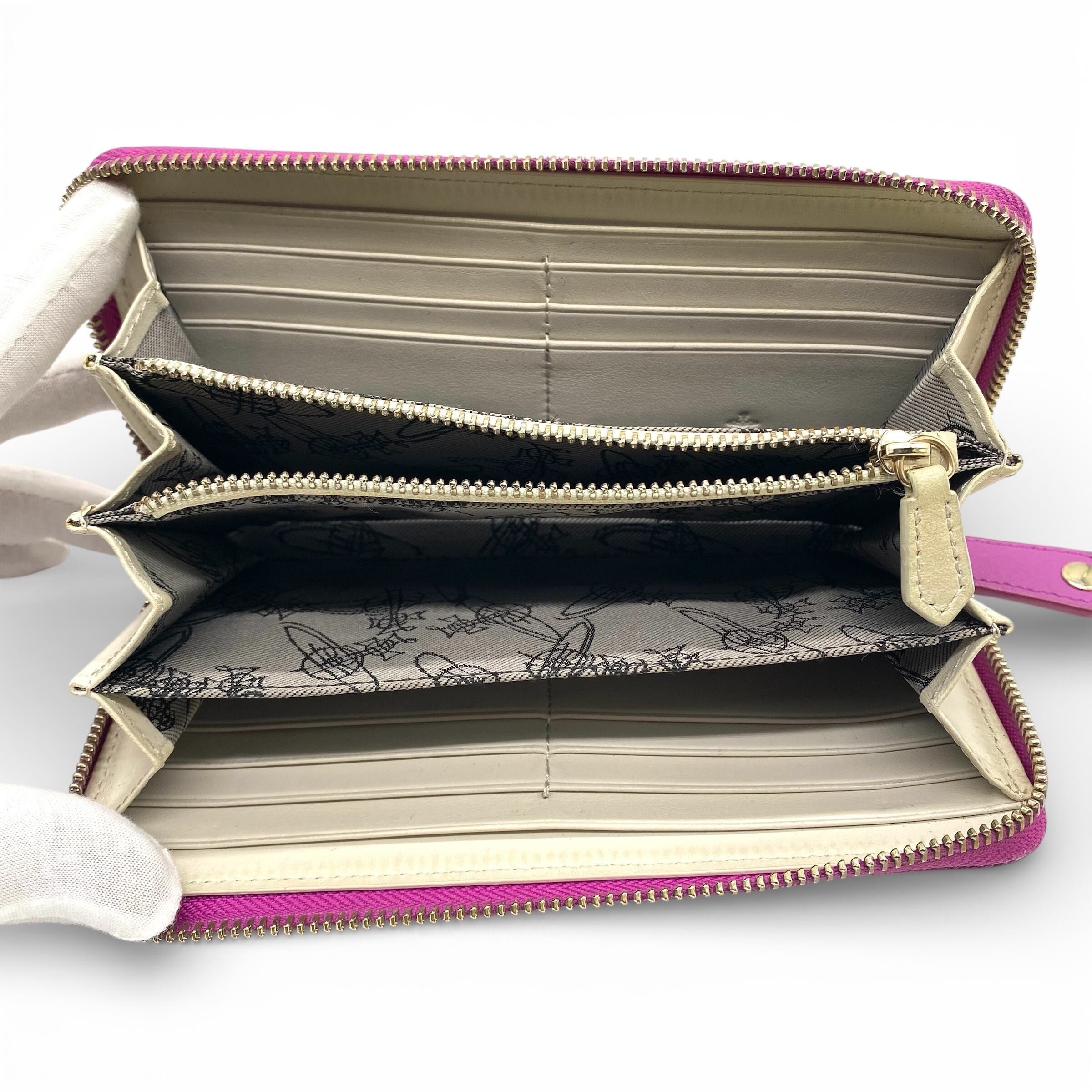 Vivienne Westwood Vivienne Westwood Orb Long Wallet Zip Pink Size ONE SIZE - 5 Thumbnail