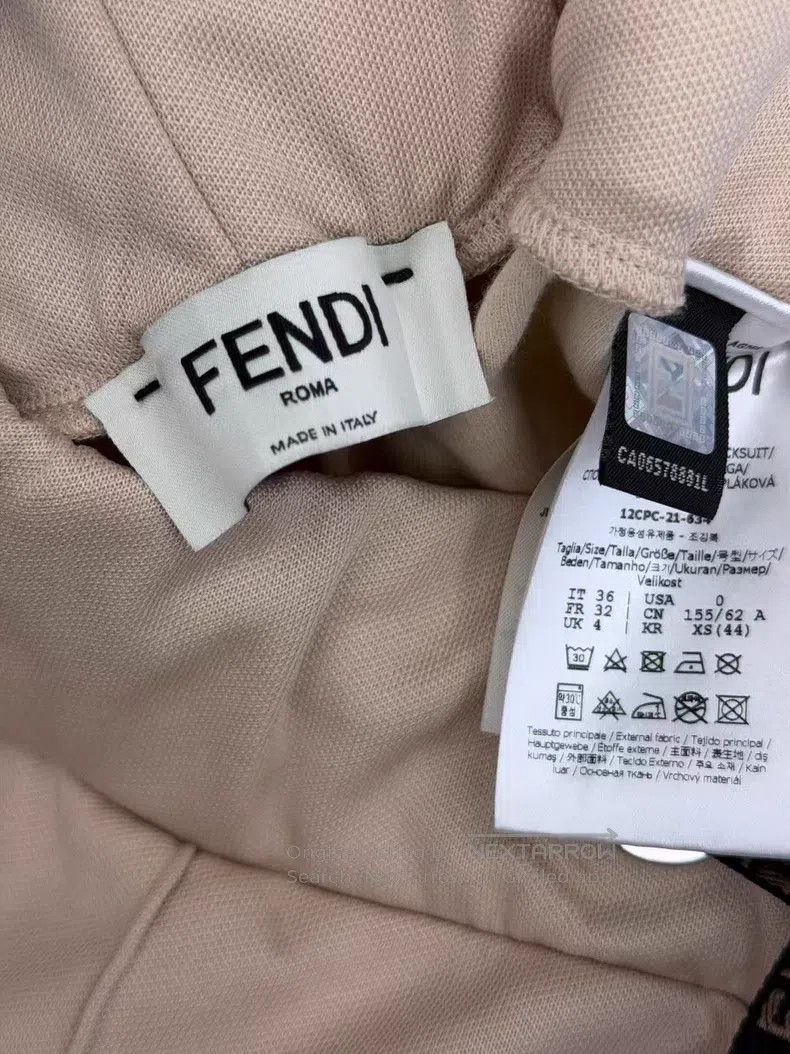 Fendi Fendi Side Monogram Logo Elastic Leggings Size 24" / US 00 / IT 34 - 4 Thumbnail