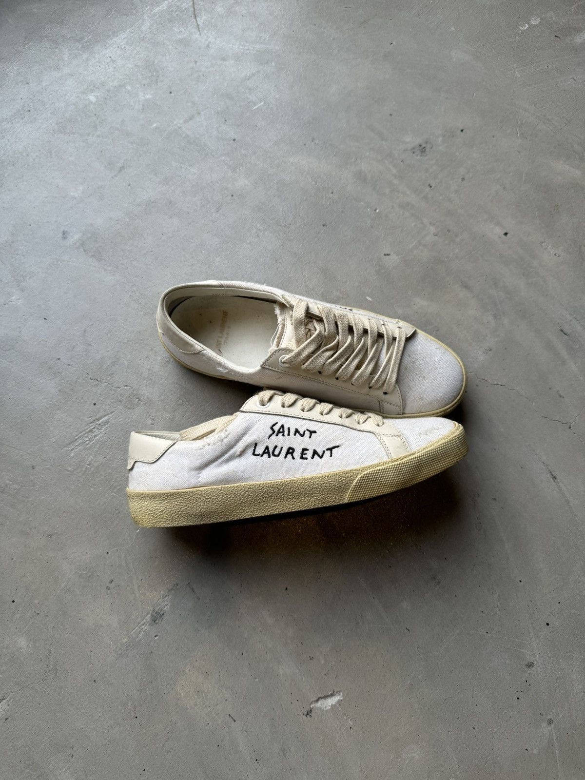 Saint Laurent Paris SAINT LAURENT Distressed Canvas Size US 6 / EU 39 - 1 Thumbnail
