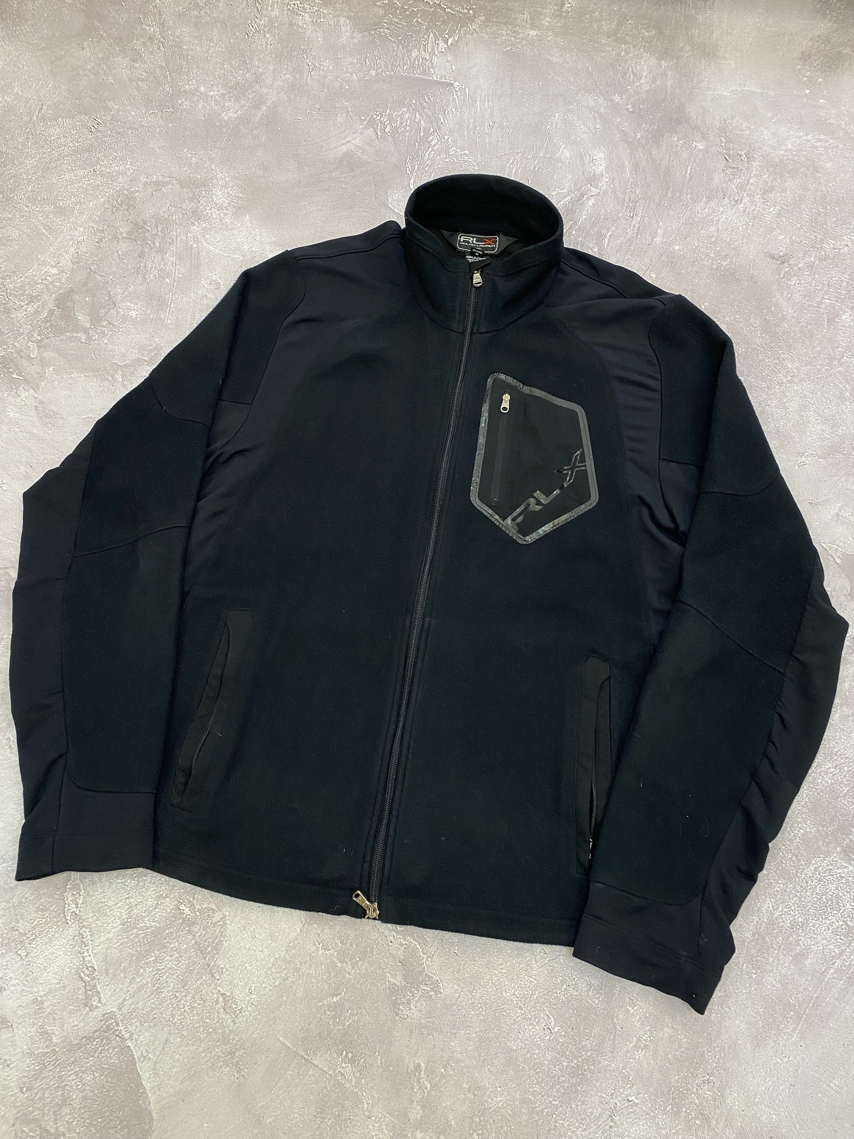 Ralph Lauren × Vintage Vintage RLX Zip Up Ninja Fleece Size US L / EU 52-54 / 3 - 2 Thumbnail