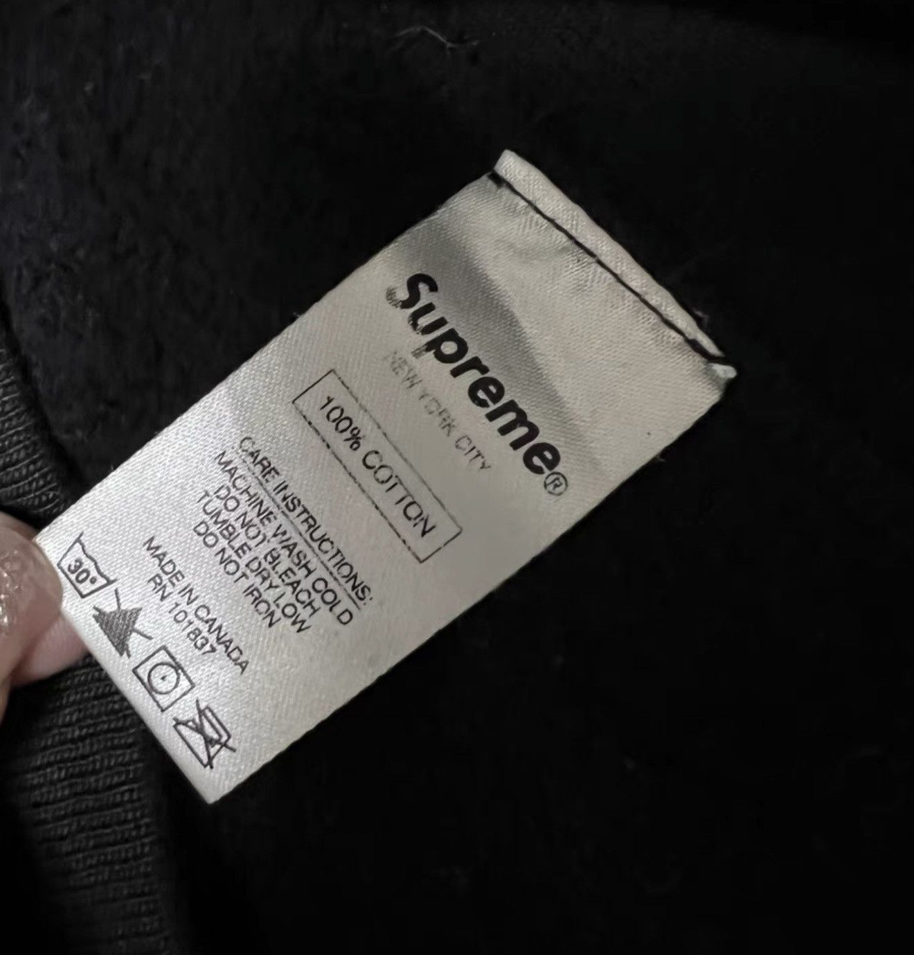 Supreme Supreme navy on navy tonal box logo hooded sweatershirt Size US M / EU 48-50 / 2 - 3 Thumbnail