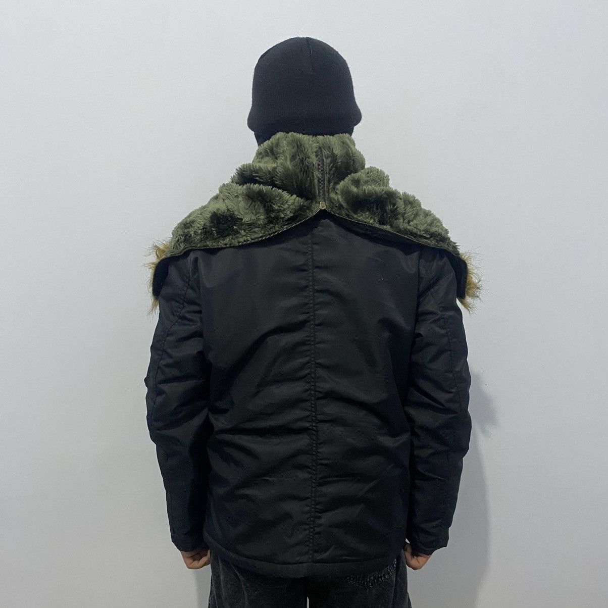 If Six Was Nine × Japanese Brand × Le Grande Bleu (L.G.B.) GOA Style - Type N-2B Fur Faux Jacket Size US L / EU 52-54 / 3 - 9 Thumbnail