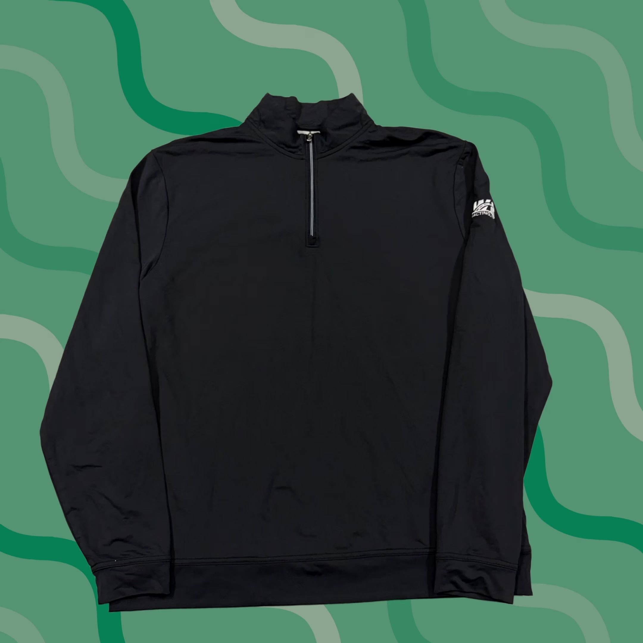 johnnie-O Johnnie-O Performance Pullover Mens Large Black 1/4 Zip Long Sleeve Top Size US L / EU 52-54 / 3 - 1 Thumbnail
