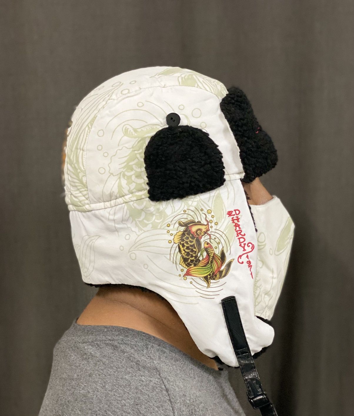 Ed Hardy Rare Ed Hardy Winter Trapper Ushanka Y2K Vintage Size ONE SIZE - 14 Thumbnail