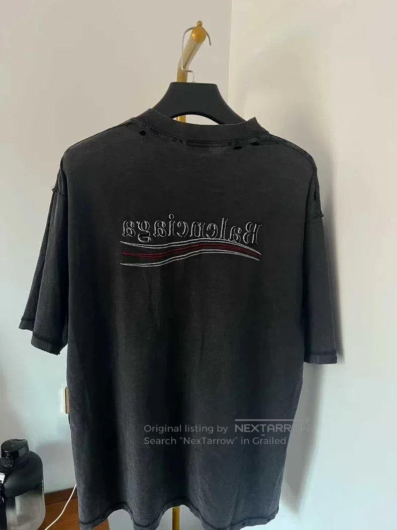Balenciaga Balenciaga Reversed Logo Coca-Cola Embroidered Short Sleev Size US L / EU 52-54 / 3 - 2 Thumbnail