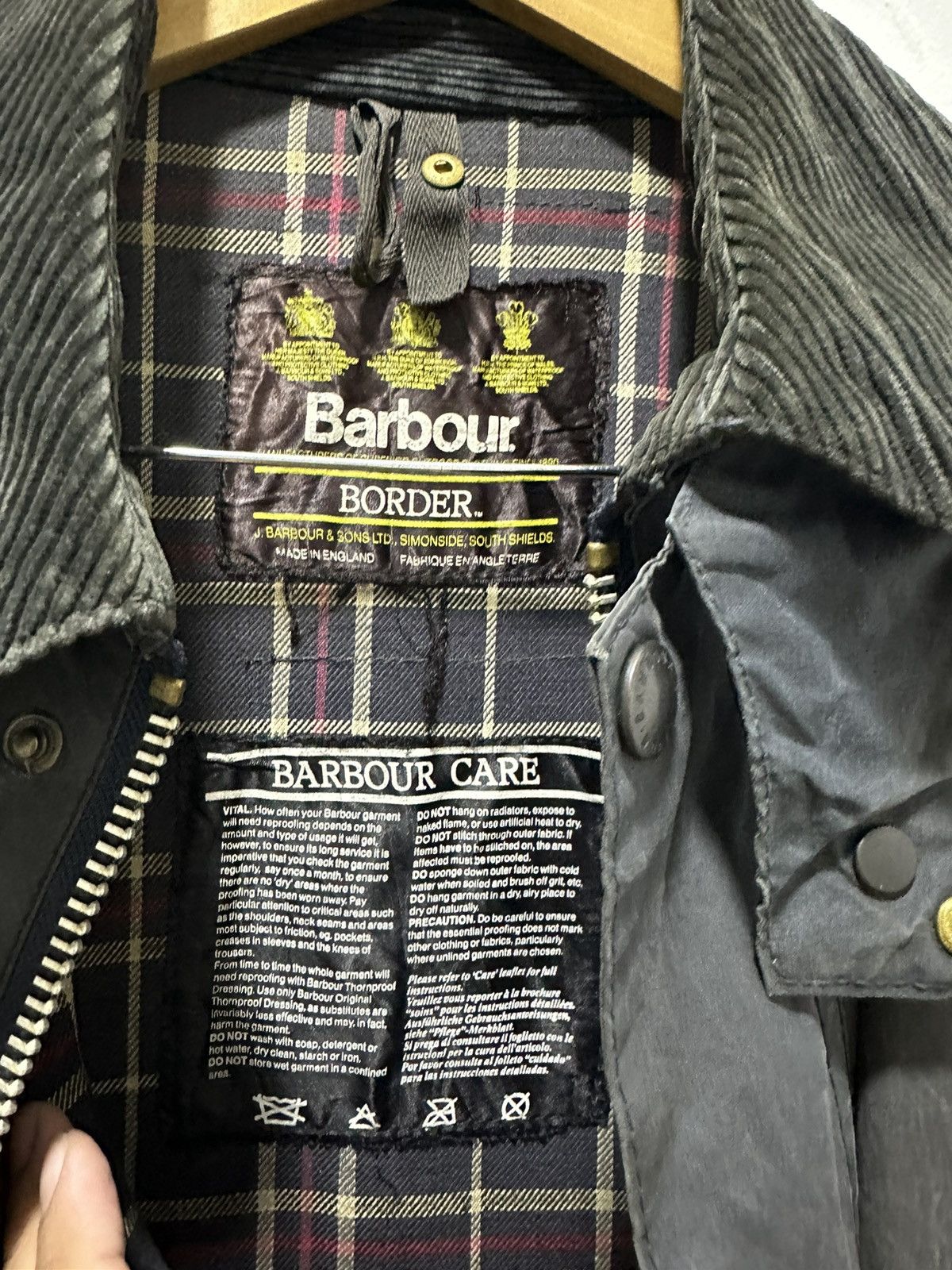 Barbour Barbour Border Waxed Jacket Hunting Design Distrested Size US M / EU 48-50 / 2 - 4 Thumbnail