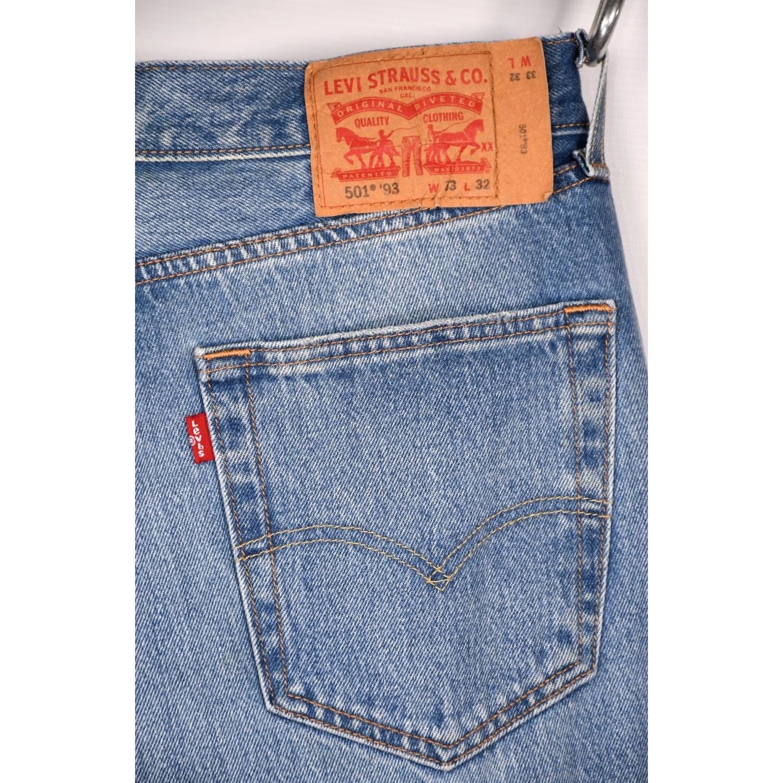 Levi's Levi's 501 Jeans Straight Mens W33 L32 Blue 100% Cotton 5-Pocket Denim Vintage No N/A Size US 33 - 4 Thumbnail