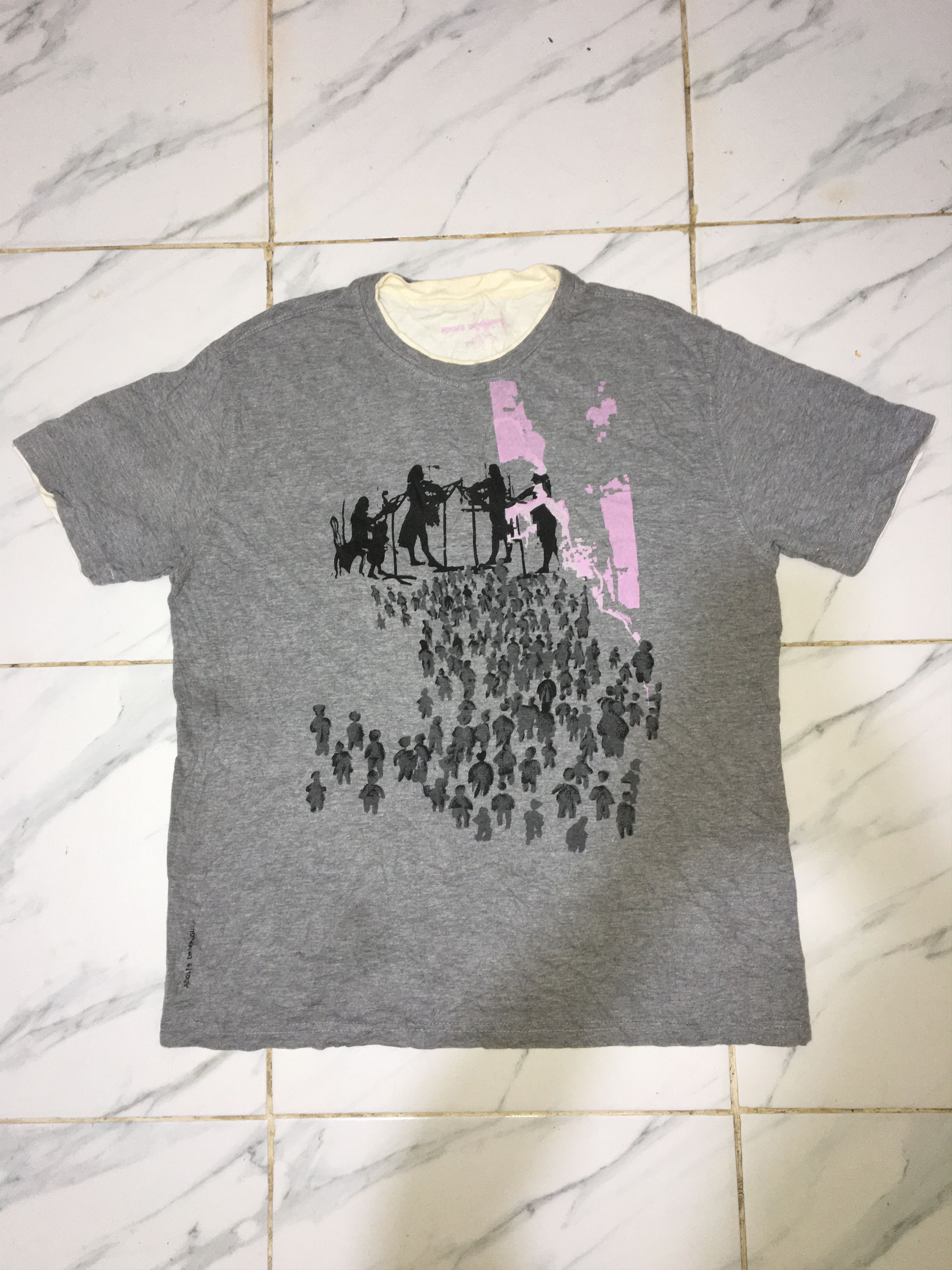 Adolfo Dominguez Adolfo Dominguez Double Layer Tshirt Size US L / EU 52-54 / 3 - 1 Thumbnail