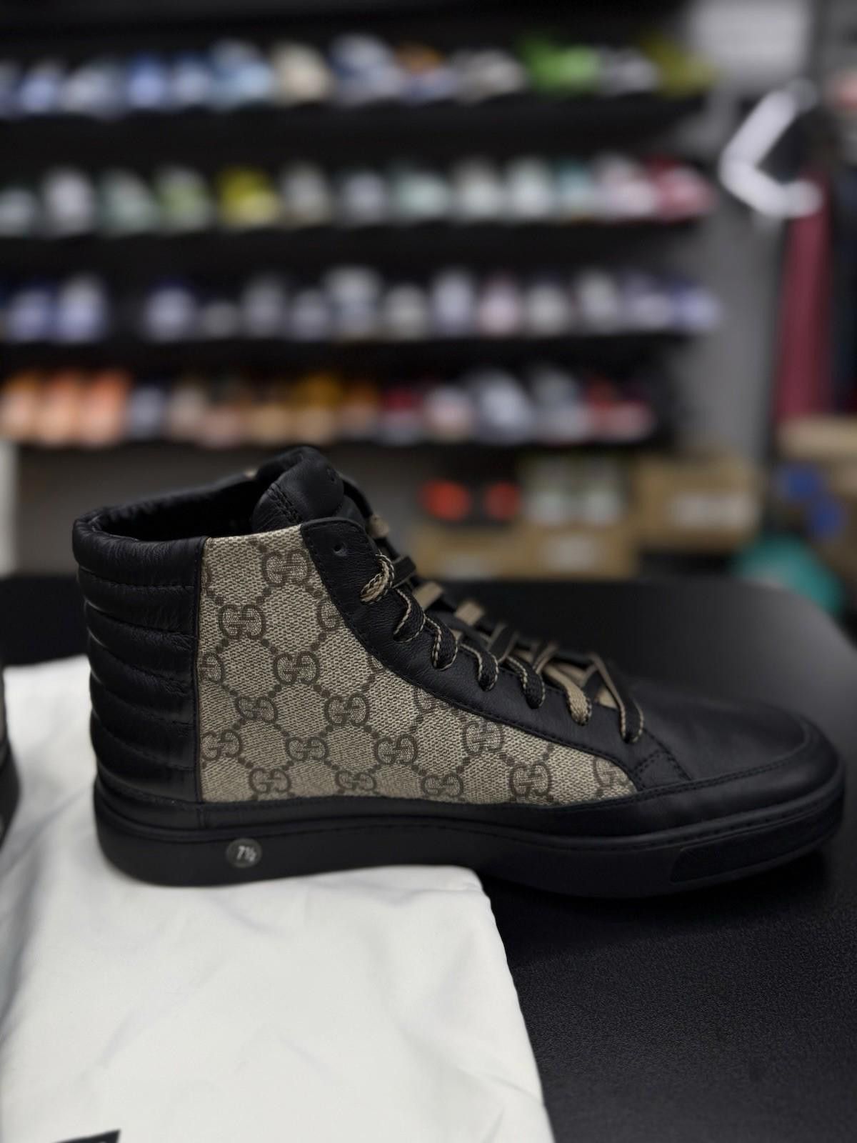 Gucci Authentic Gucci GG Monogram Logo Leather Sneakers 7.5G/8US Size US 8 / EU 41 - 3 Thumbnail