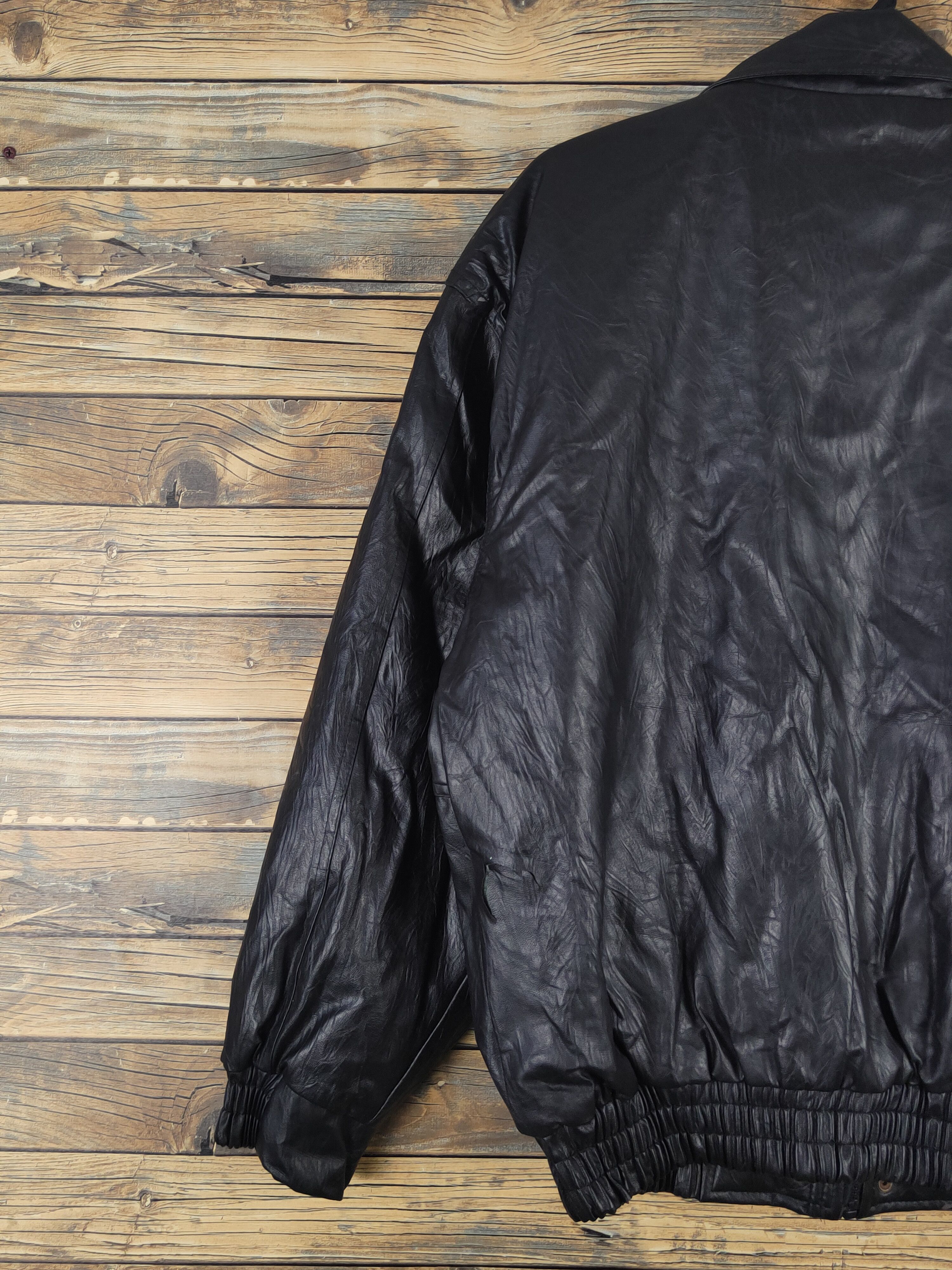 Genuine Leather Actiman Black vintage Leather Jackets #W1118 Size US L / EU 52-54 / 3 - 12 Thumbnail
