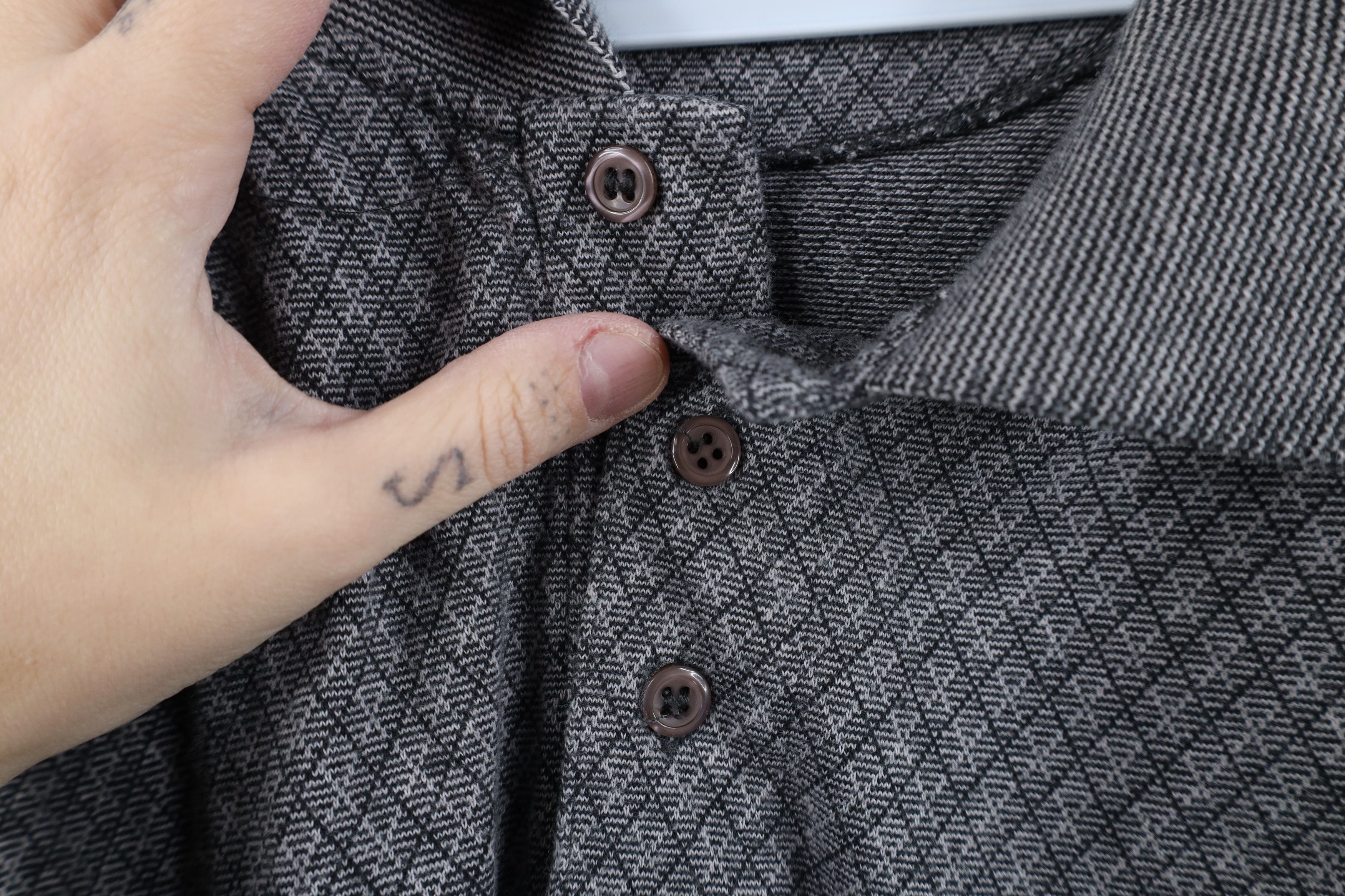 Vintage Vintage 90s Streetwear Argyle Diamond Knit Golf Polo Shirt Size US XXL / EU 58 / 5 - 5 Thumbnail