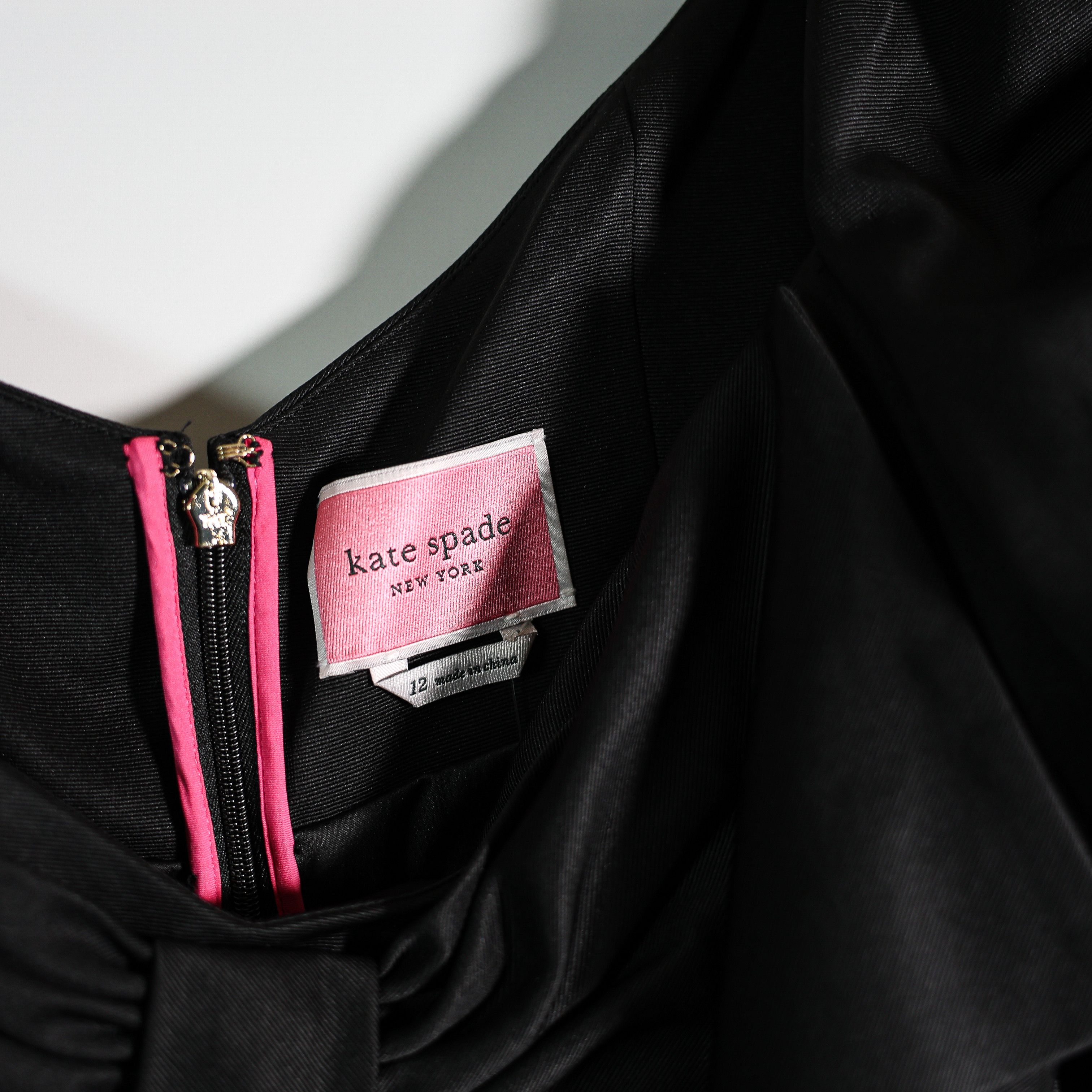 Kate Spade NEW Kate Spade Beau Satin Puff Sleeve Bow Size XL / US 12-14 / IT 48-50 - 2 Thumbnail