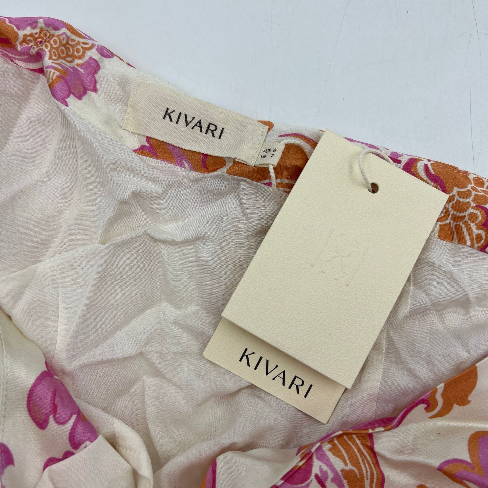 Other Kivari Josefina Maxi Dress Printed Pink Floral One Shoulder Size XS / US 0-2 / IT 36-38 - 3 Thumbnail